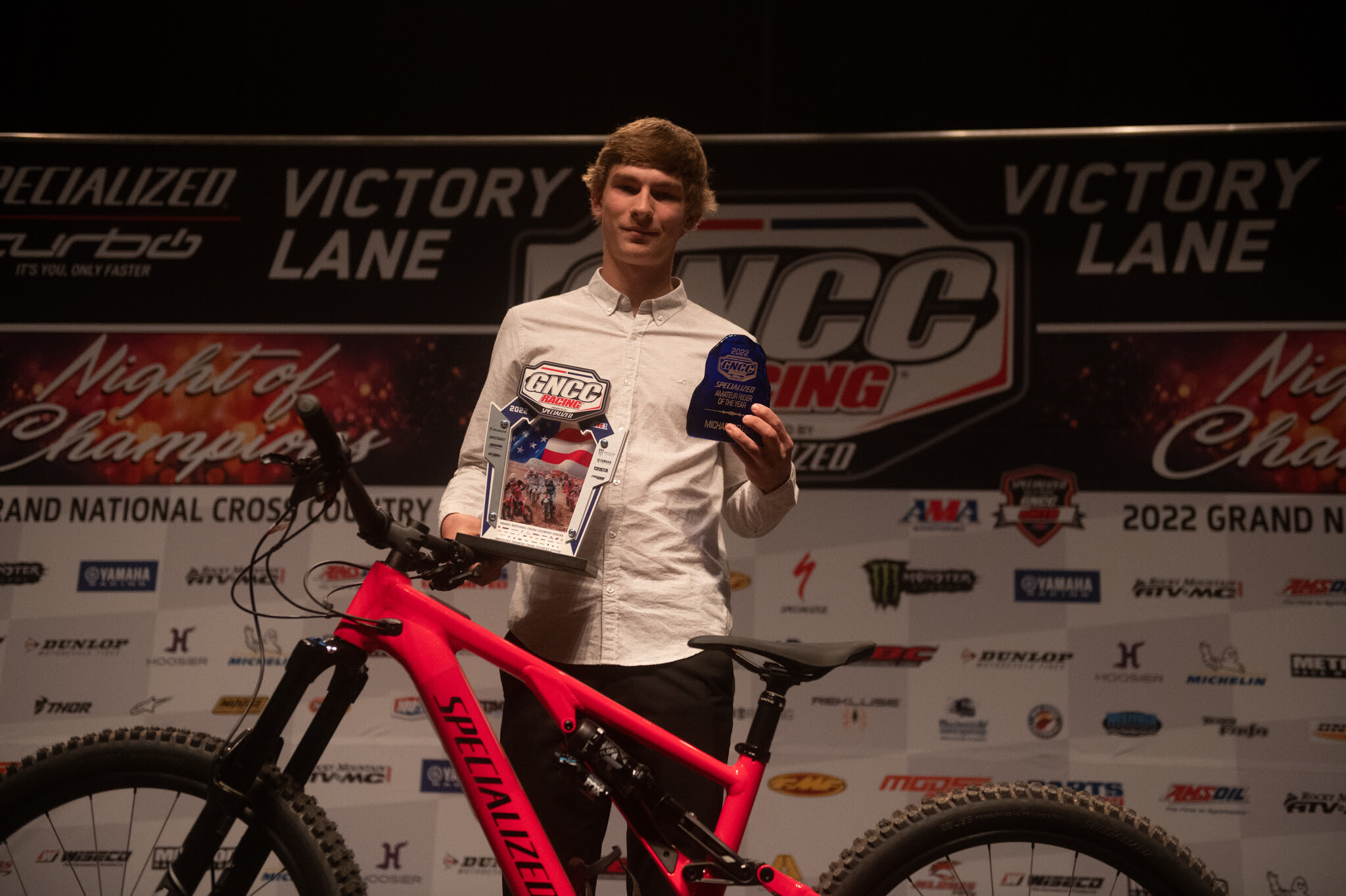 Jeremy LeDonne was awarded the Specialized Amateur ATV Rider of the Year award.