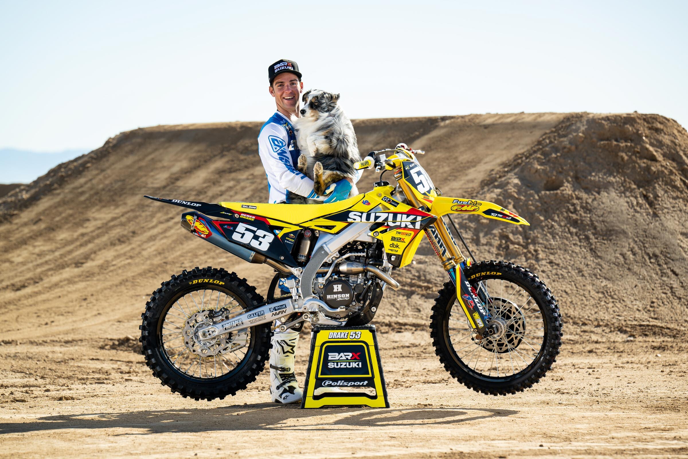 Derek Drake and pup.