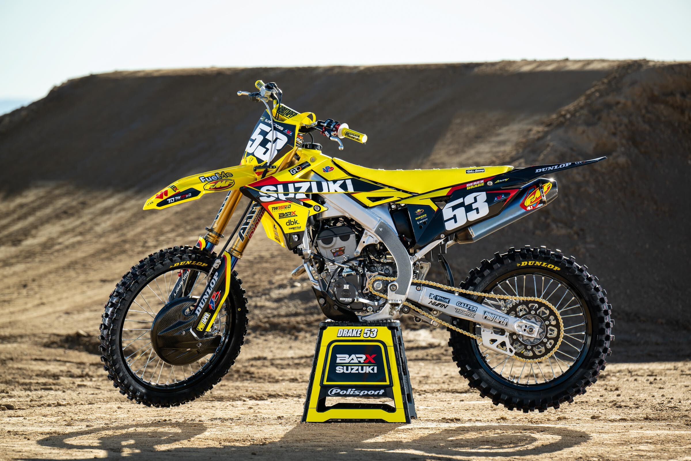 #53 Derek Drake's 2023 Suzuki RM-Z250
