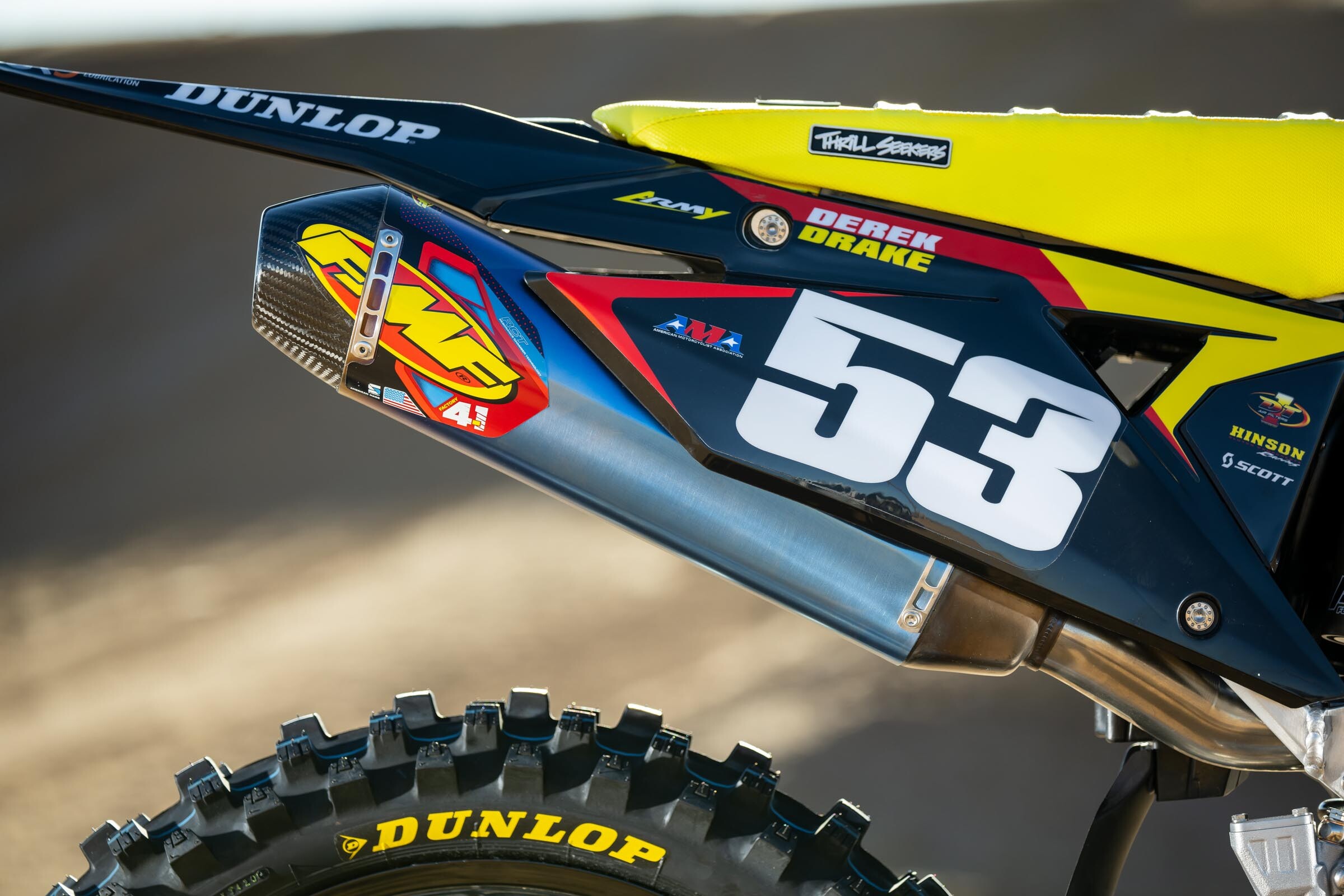 #53 Derek Drake's 2023 Suzuki RM-Z250