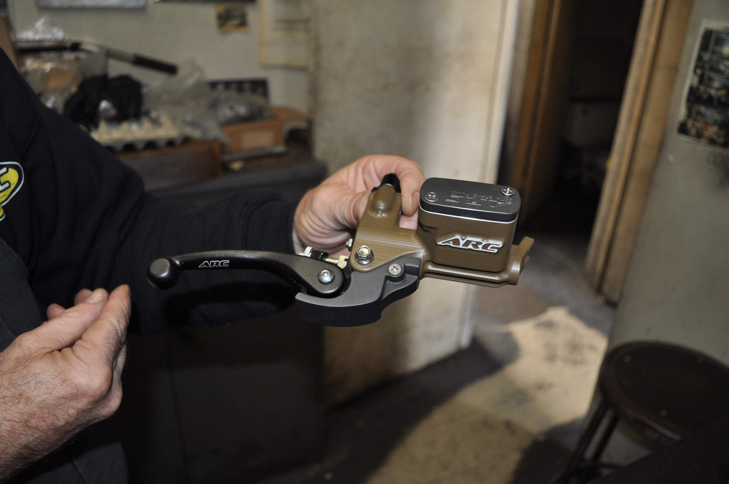 Bob Barnett working in the ARC Levers office in Santa Ana, California, in 2016.