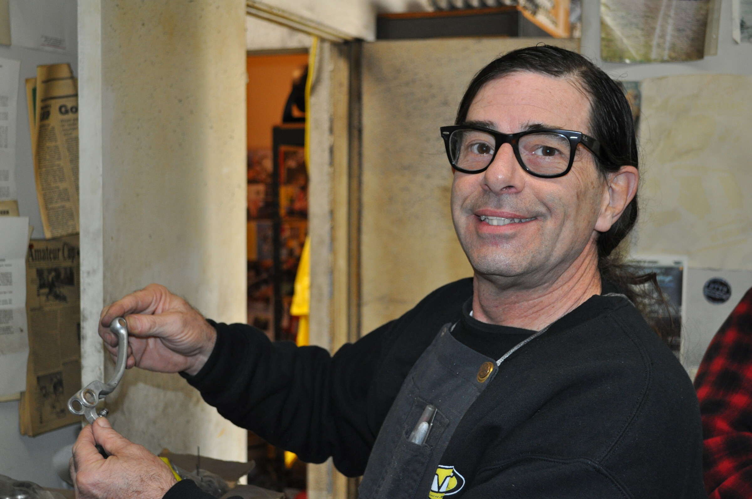 Bob Barnett working in the ARC Levers office in Santa Ana, California, in 2016.