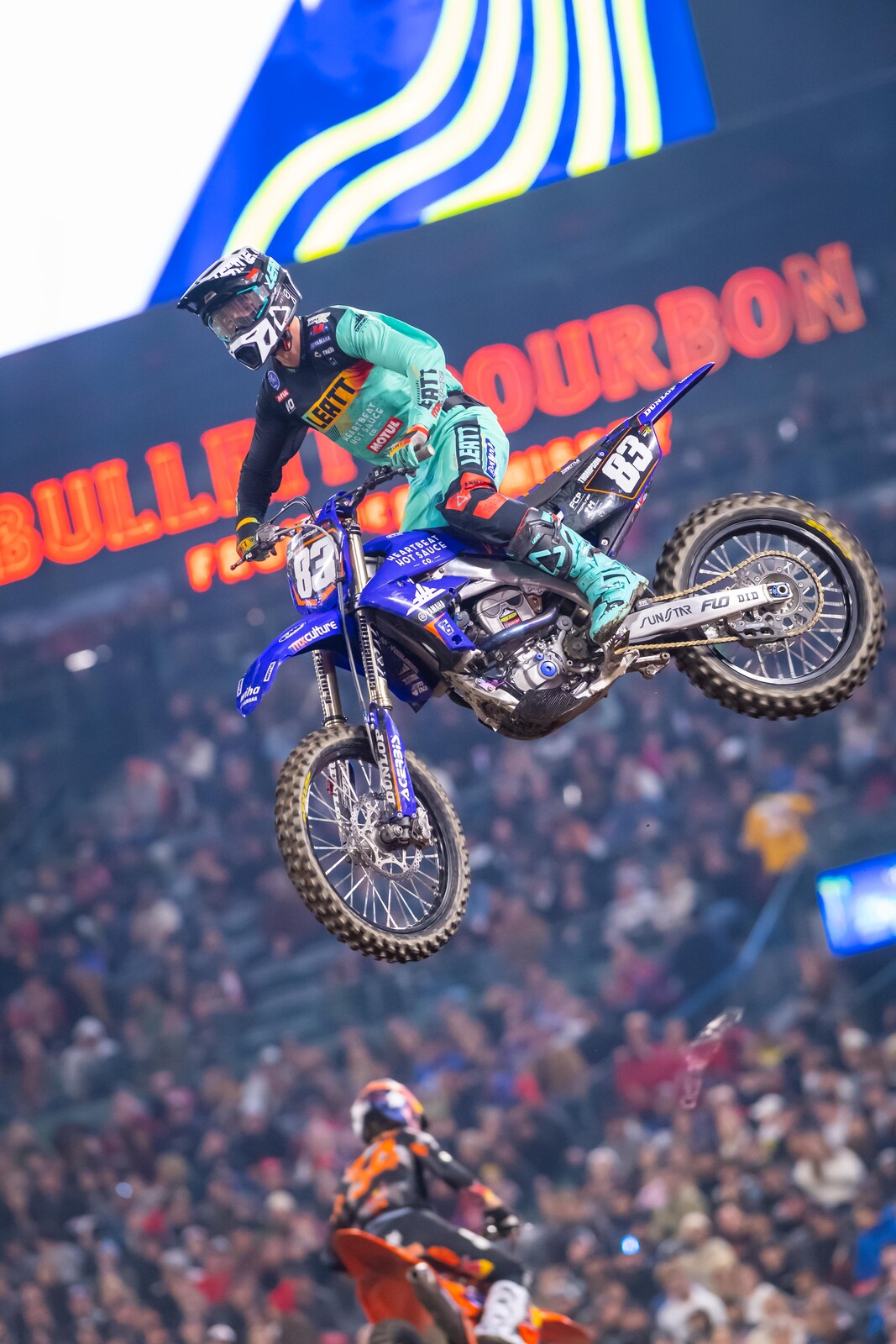 Thompson at the Anaheim 1 Supercross. He finished 13th at the opening round.