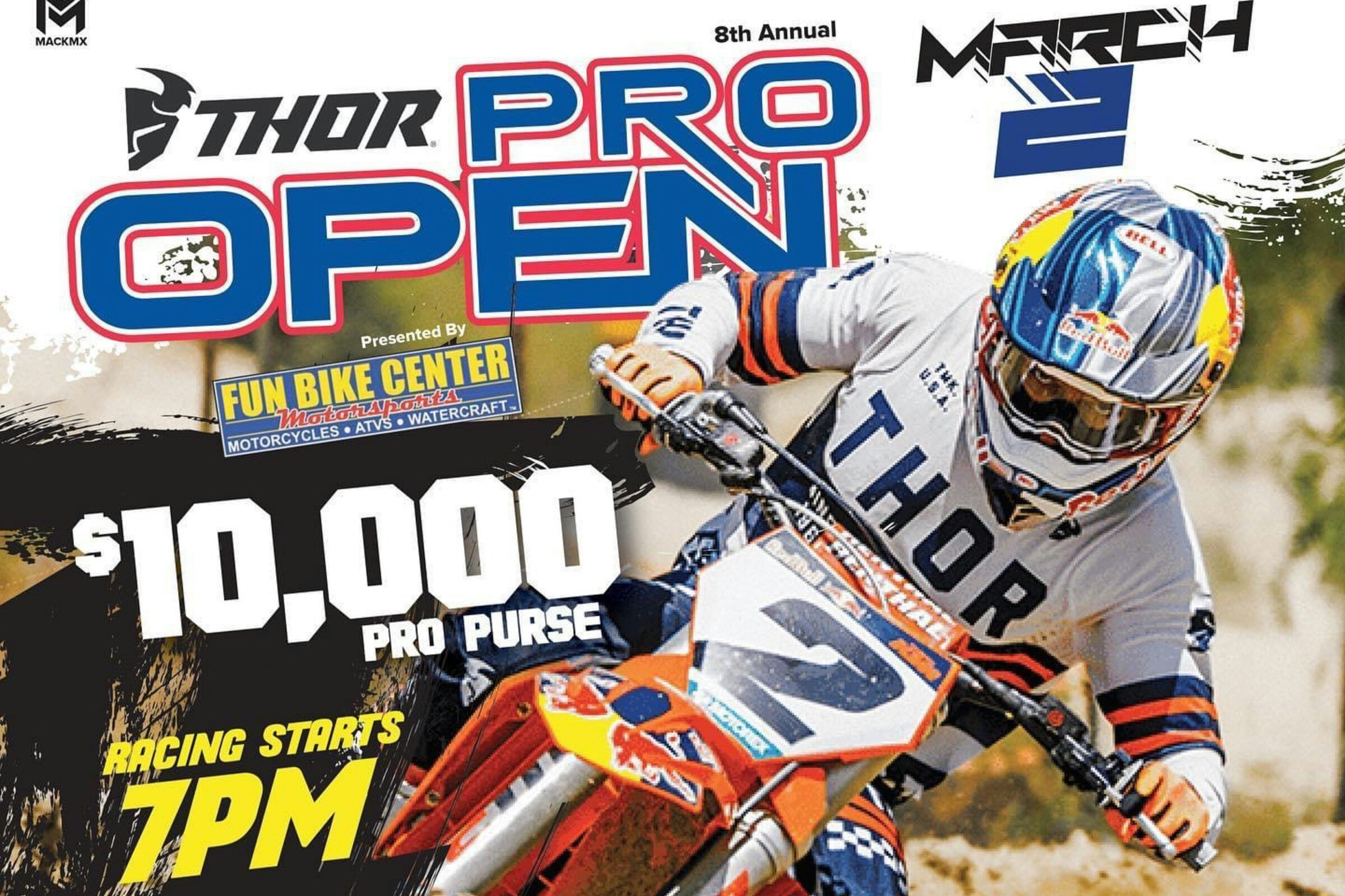 8th Annual THOR Pro Open on March 2 at Tampa MX