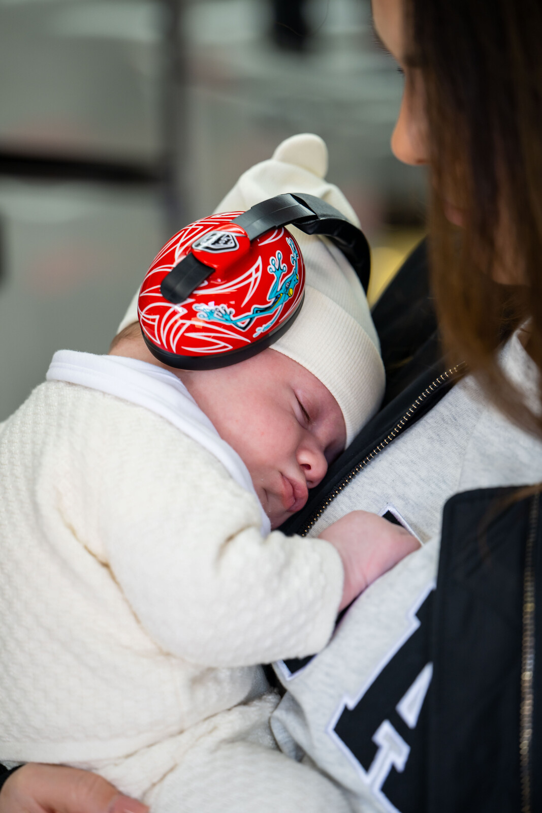 Check out Sonny Barcia’s sweet headphones—the perks of Dad riding for TLD.