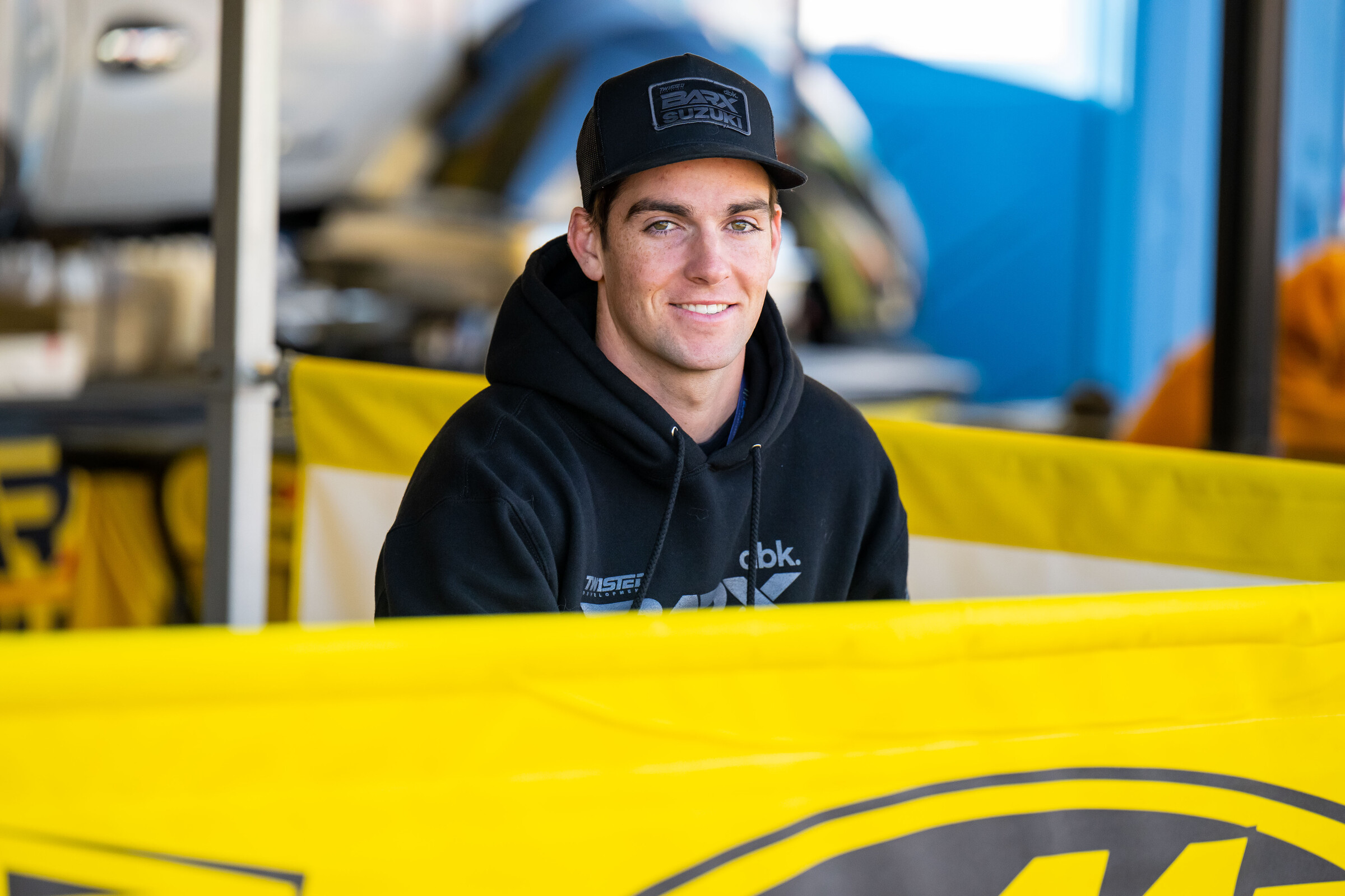 Derek Drake is grinning now that he’s off the sidelines after a neck injury.