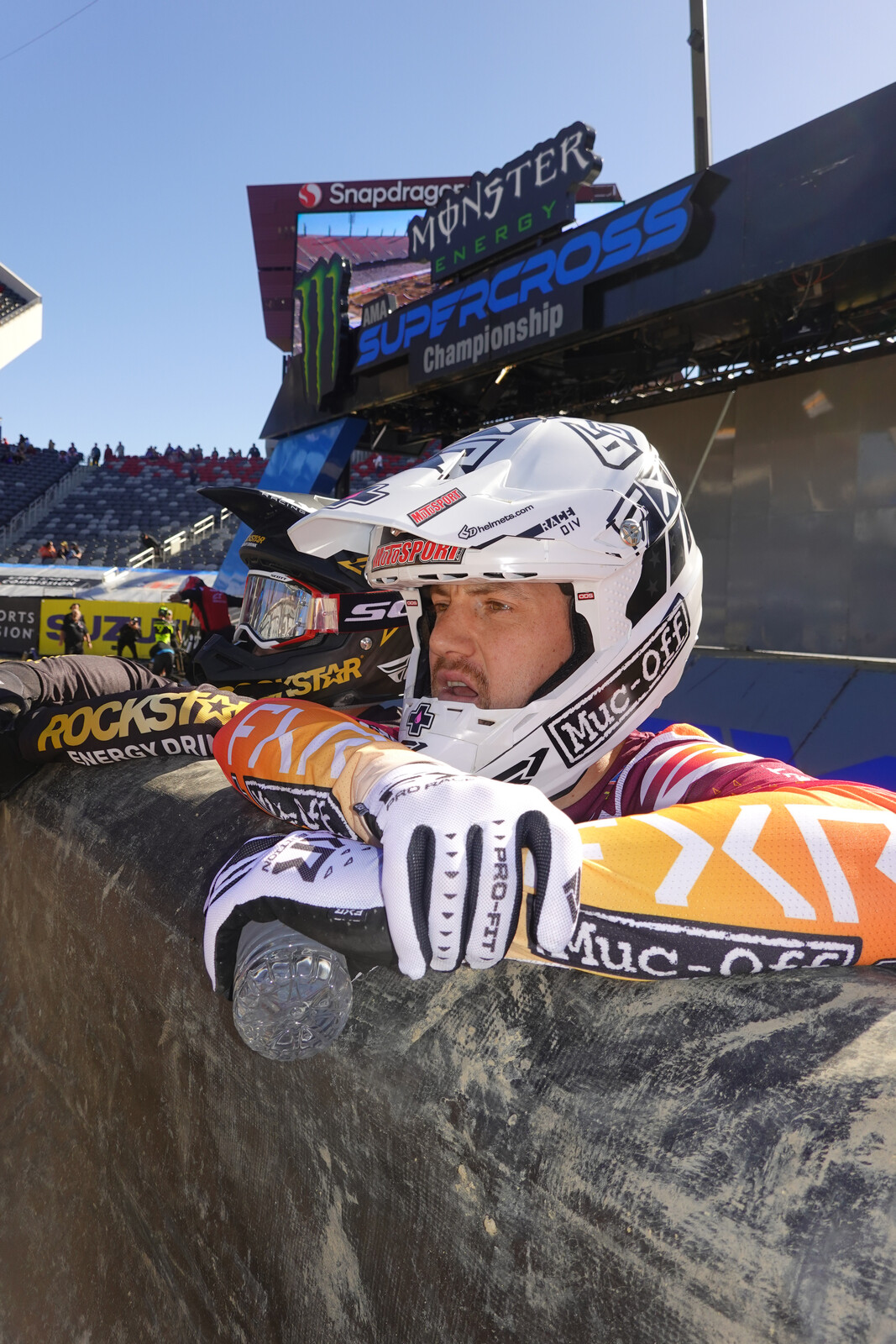 Phil Nicoletti rarely smiles, but he does seem glad to be racing the 250SX West Region.