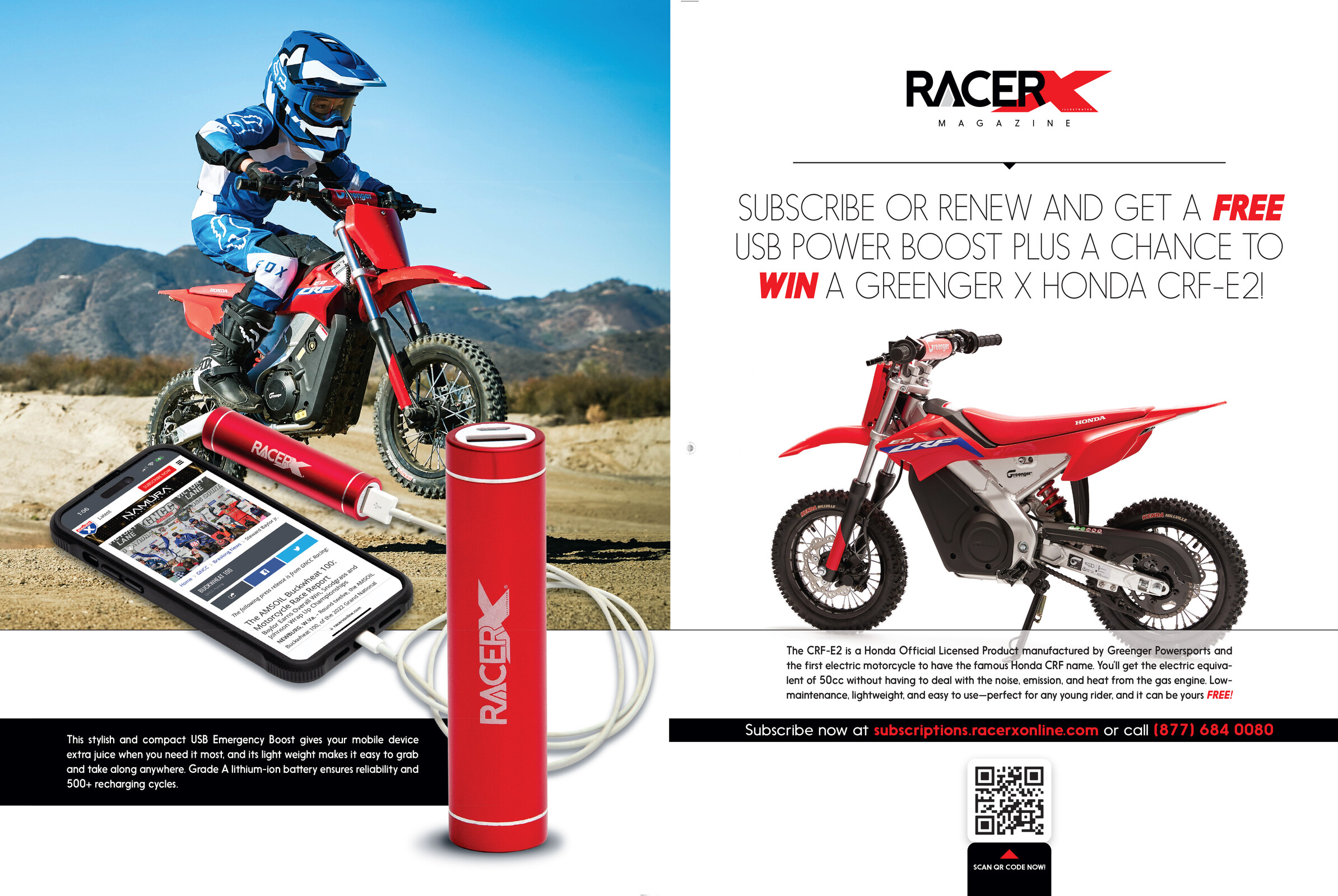 Advertisement: Racer X Subscriptions
