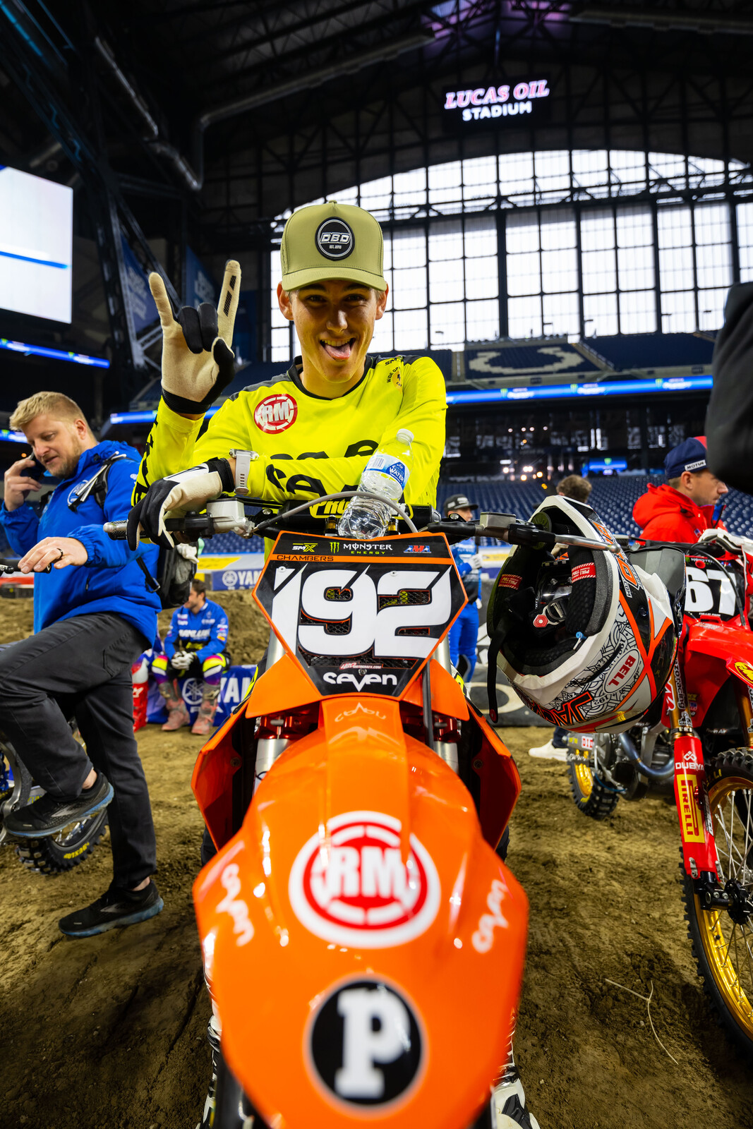 Jack Chambers at Indy supercross. 