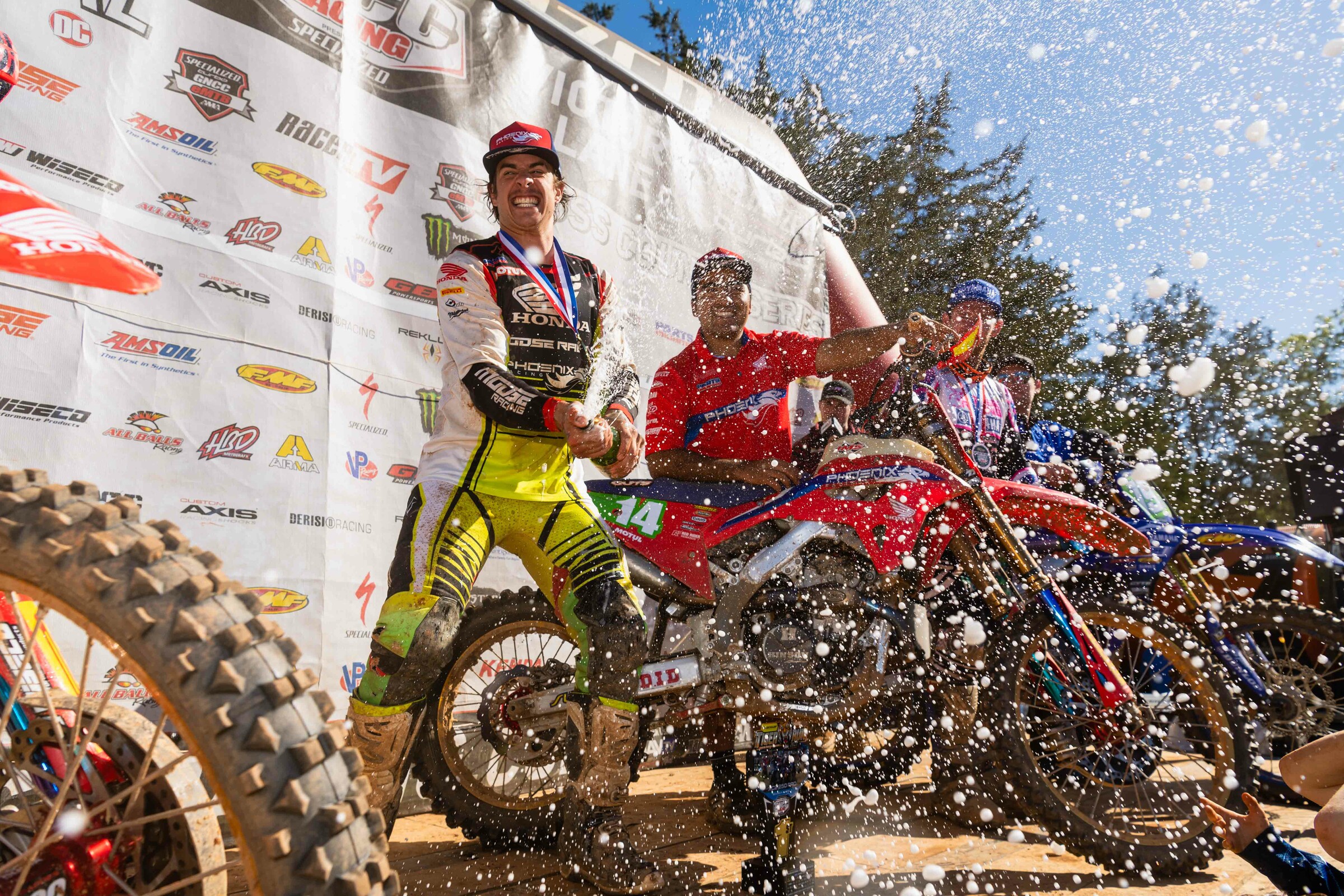 Ruy Barbosa celebrating his first ever XC2 race win.