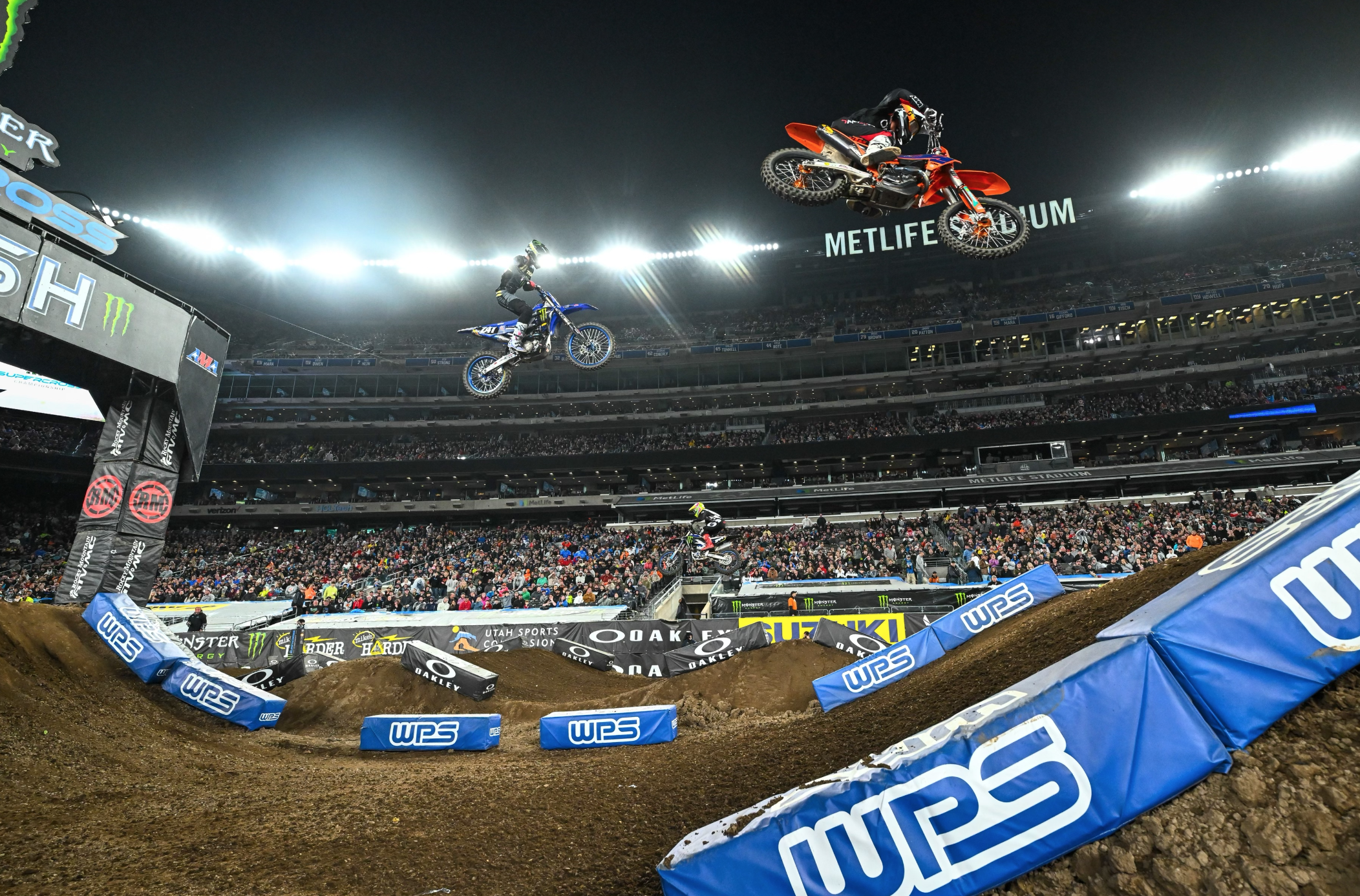 Beaumer and Bennick at the finish line.