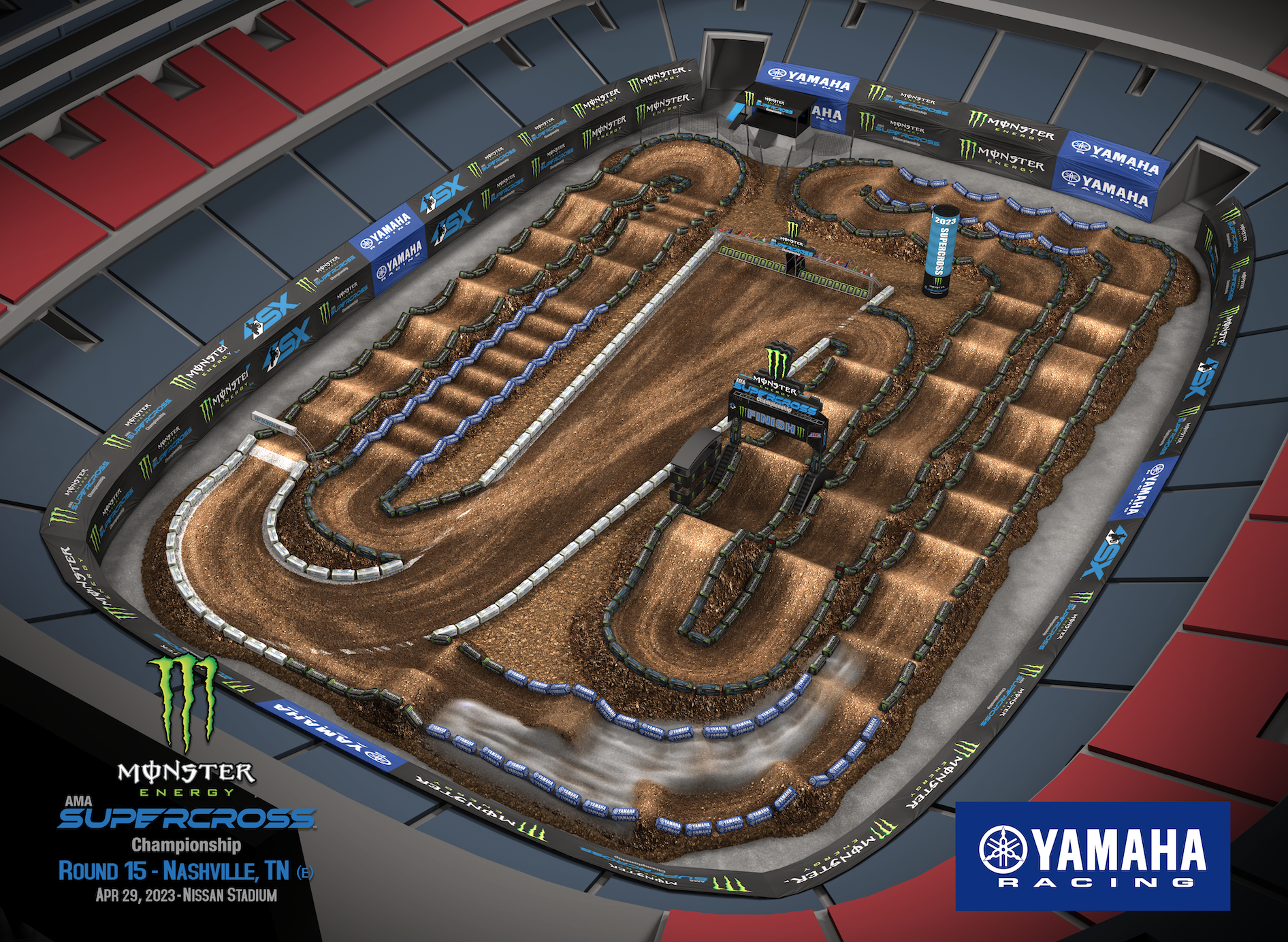 2023 Nashville SX layout.