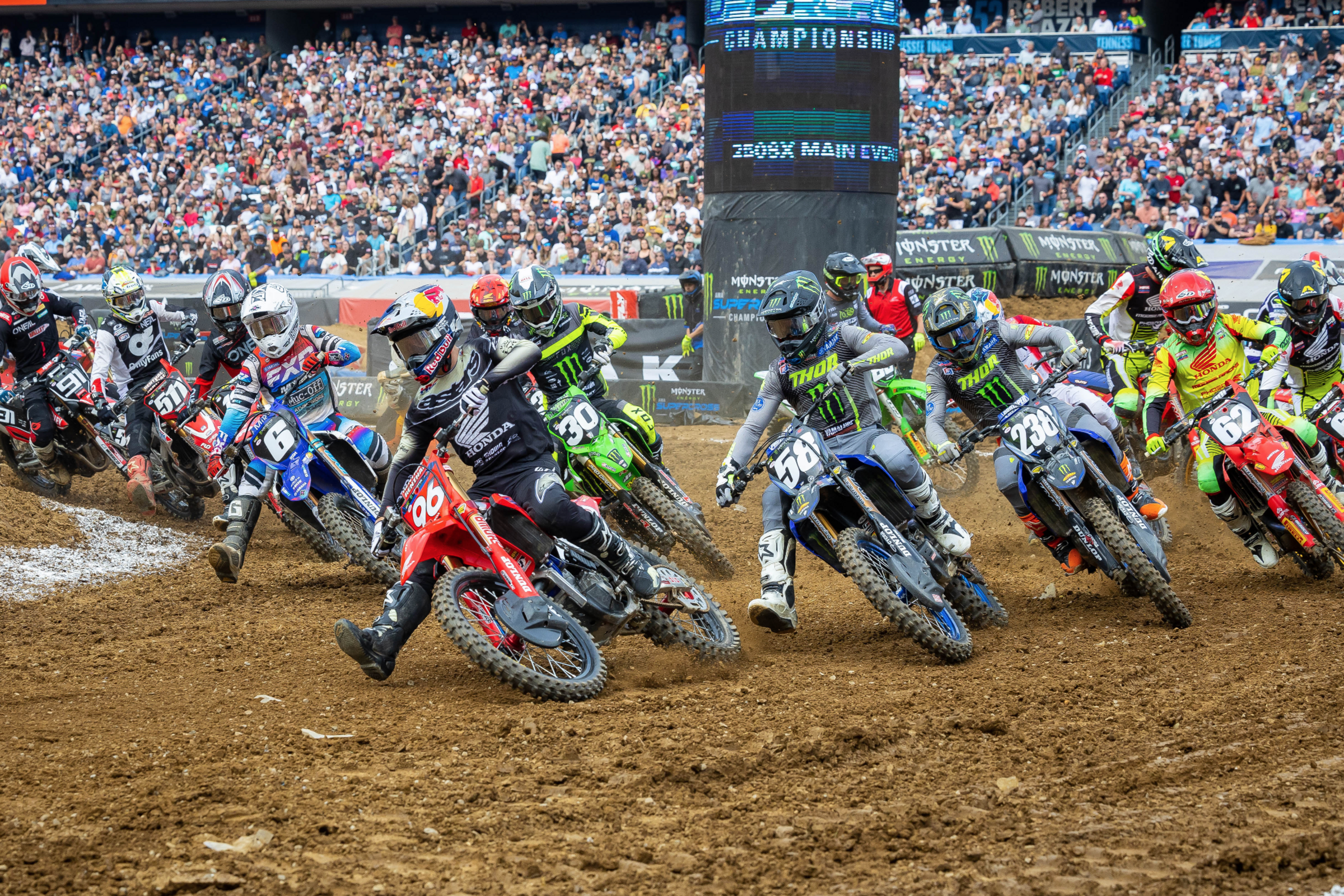 Watch: Nashville Supercross Main Event Highlights & Results
