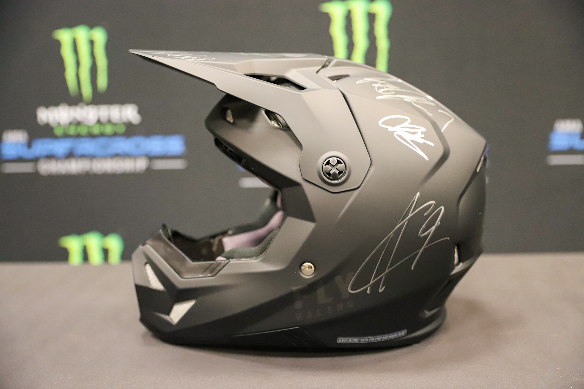 Kendra - East Rutherford Misc SX23 IMG_9421 - Signed 450 Class helmet