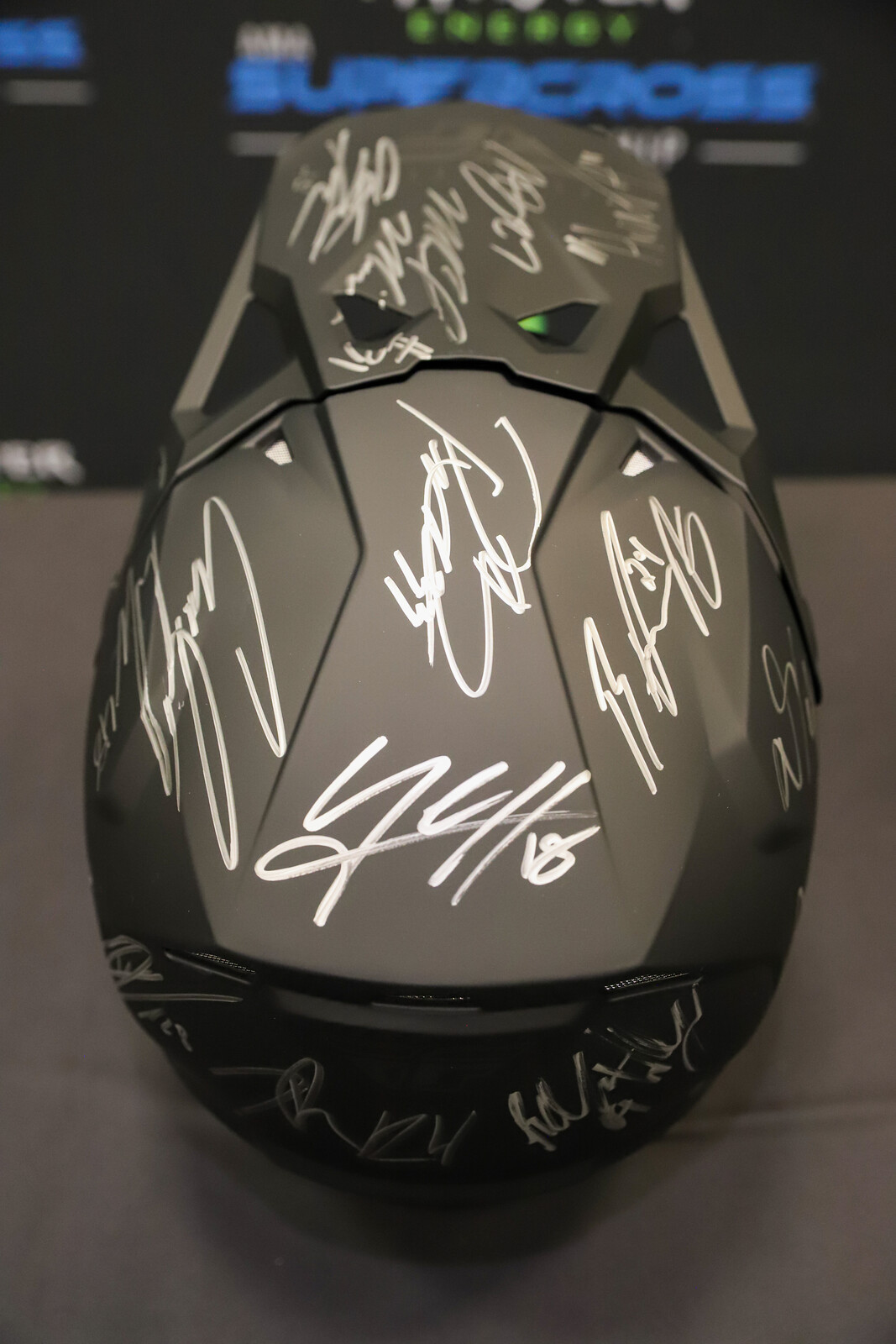 Kendra - East Rutherford Misc SX23 IMG_9427 - Signed 250 Class helmet