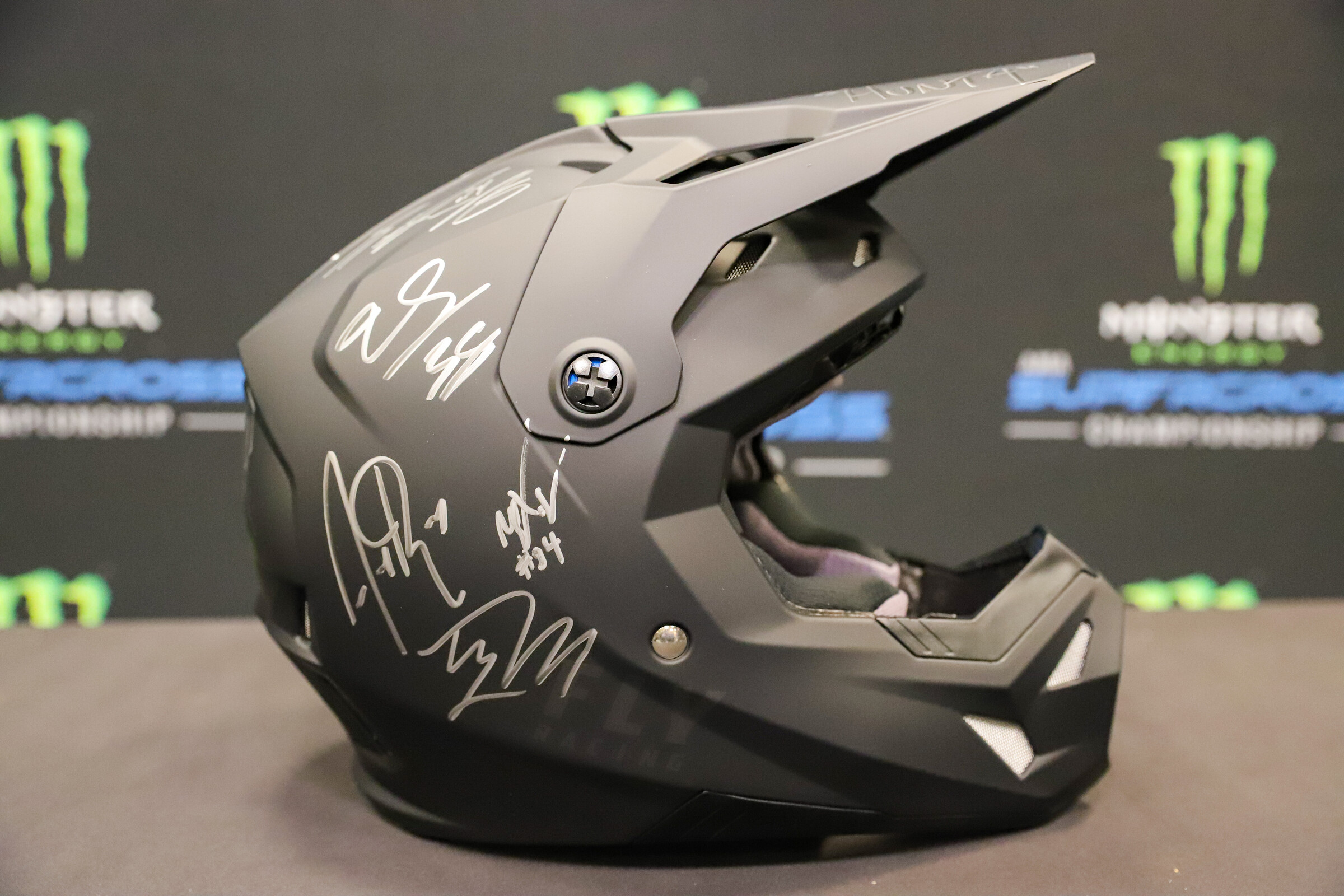 Kendra - East Rutherford Misc SX23 IMG_9426 - - Signed 250 Class helmet