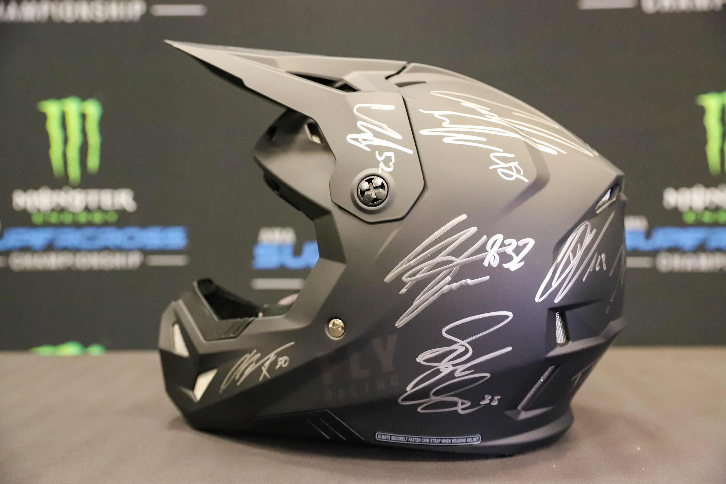 Kendra - East Rutherford Misc SX23 IMG_9429 - Signed 250 Class helmet