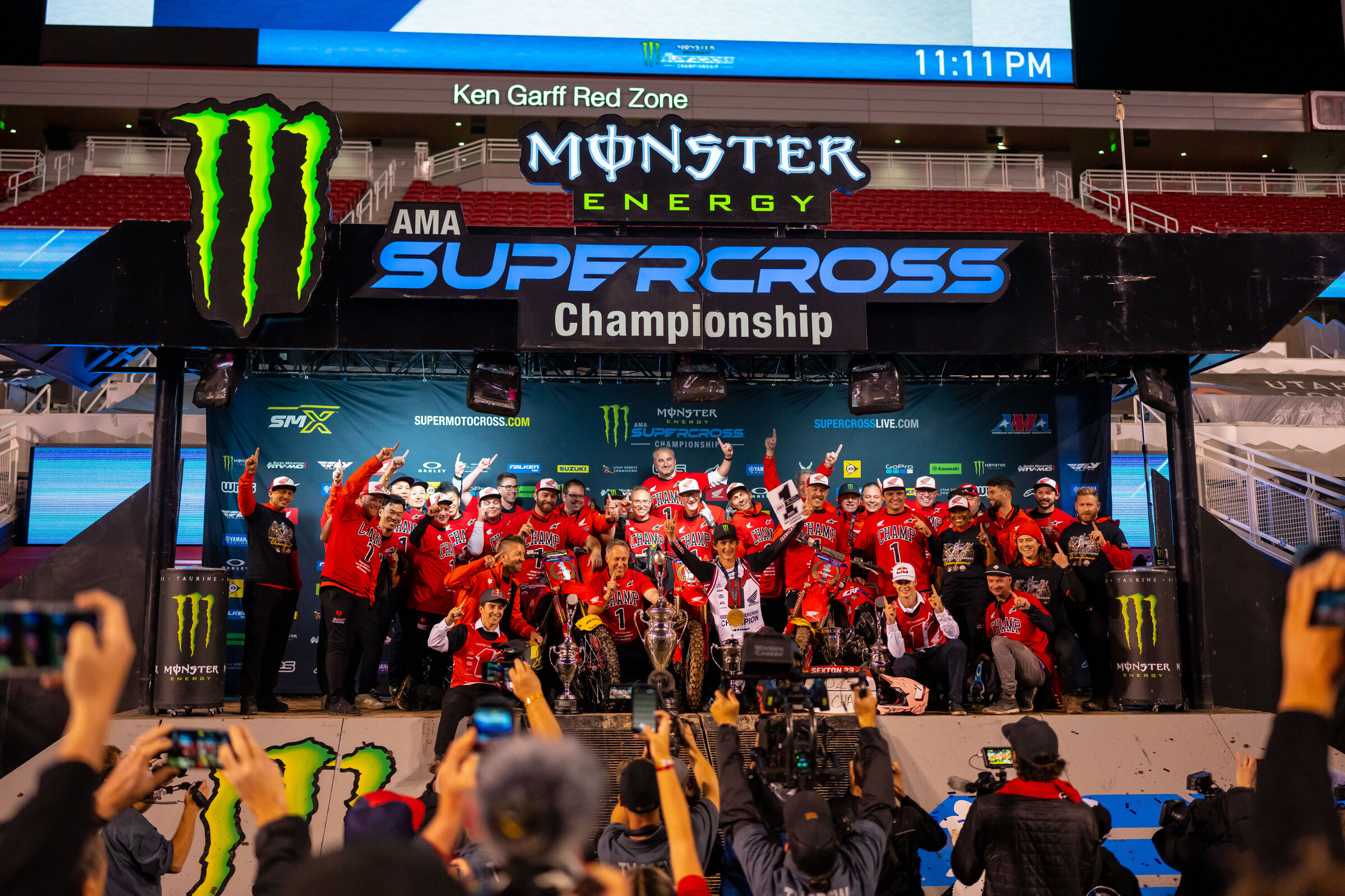 This years podium celebration in Salt Lake City. 