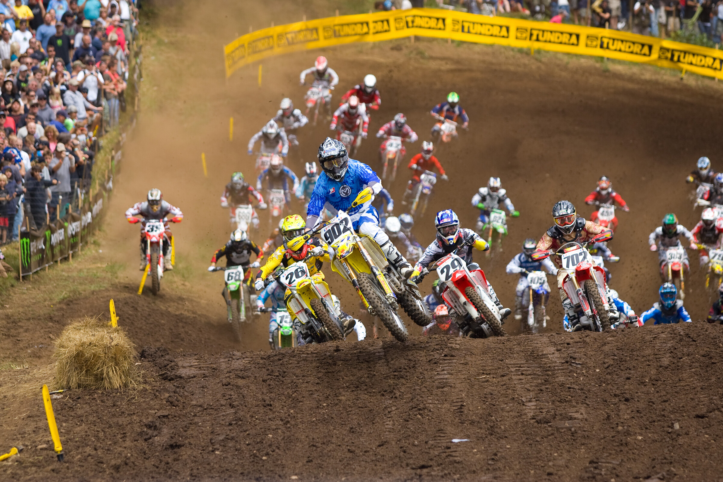 Cody Cooper with the holeshot at Washougal in 2008. 