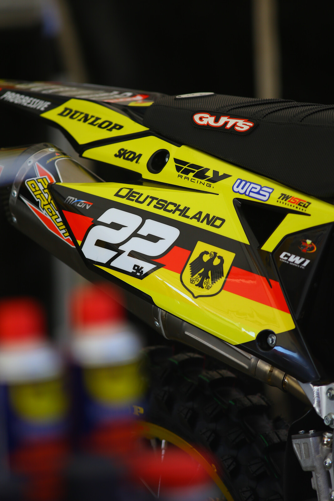 Ken Roczen's Suzuki RM-Z450 for Team Germany.
