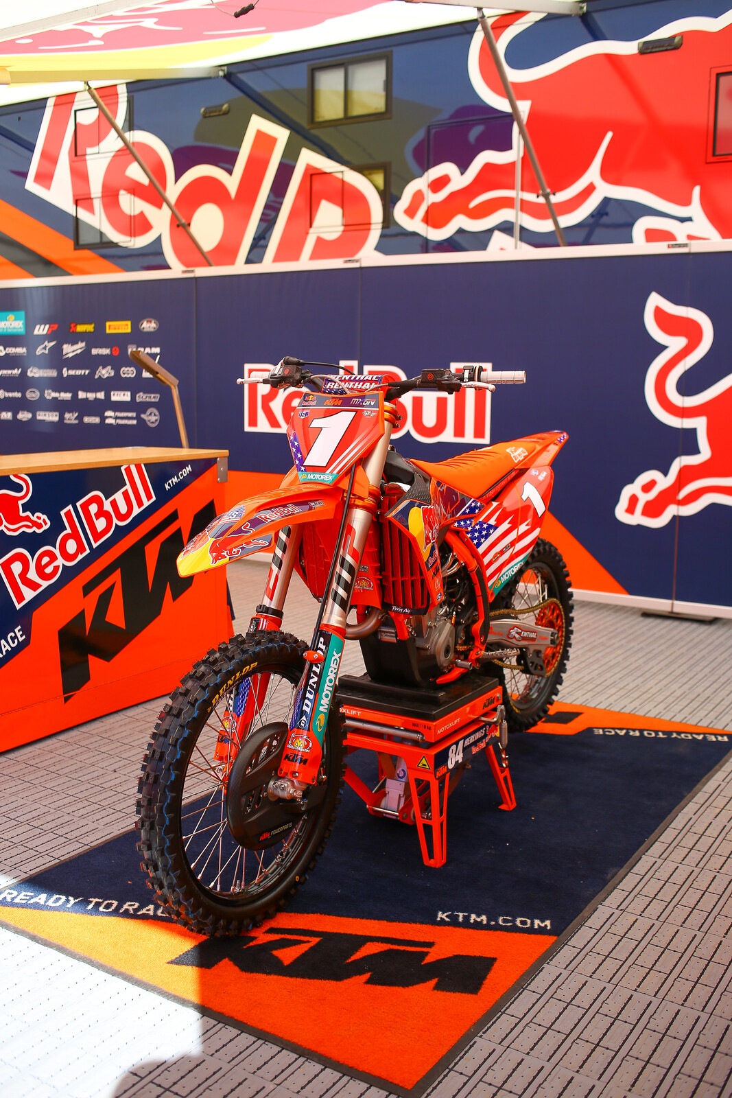 Aaron Plessinger's KTM 450 SX-F for Team USA.