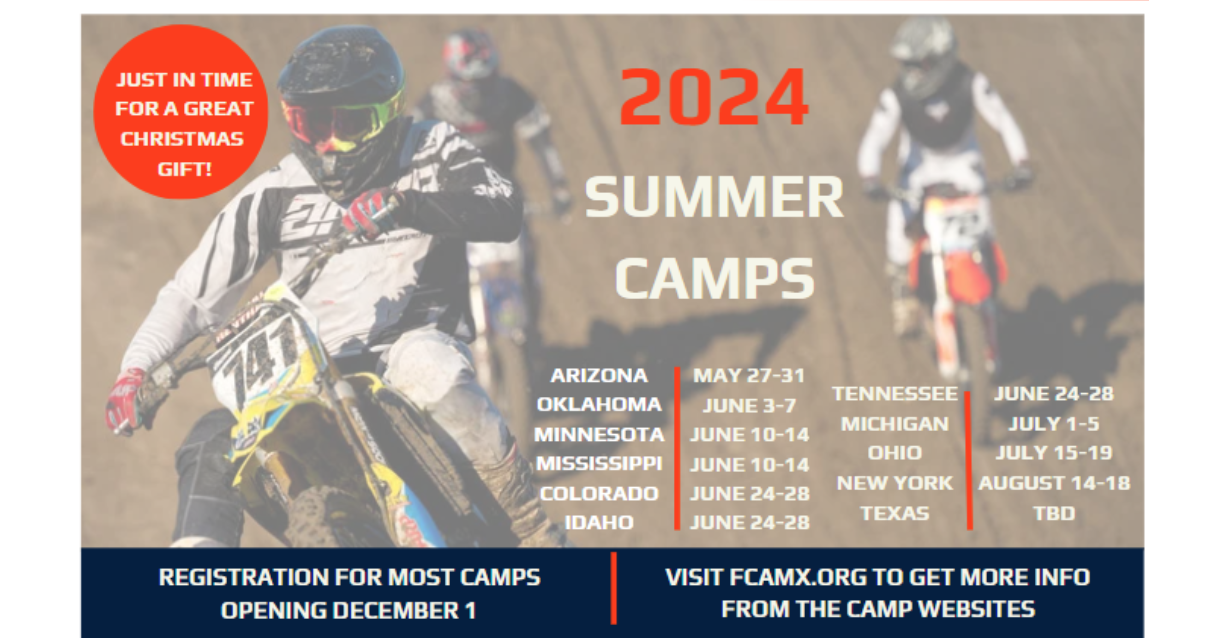 ama supercross 2024 FCA Motocross Summer Camp, Supercross VIP Experience Dates