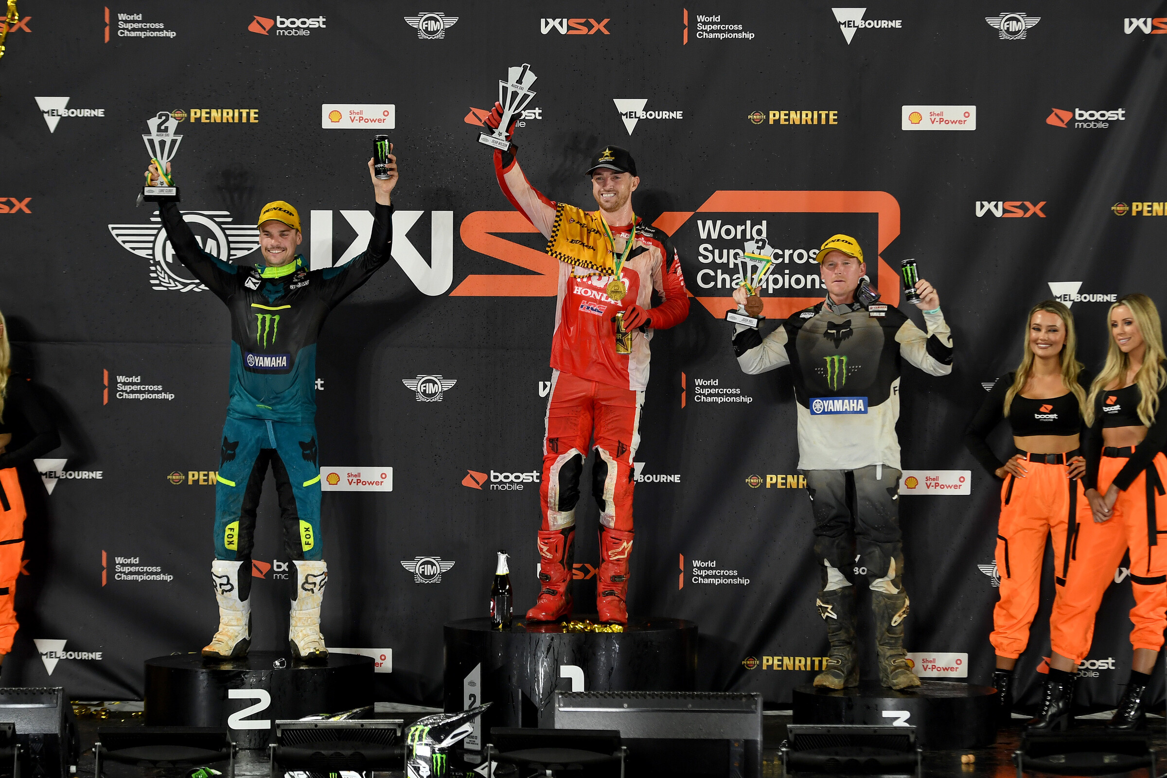 WIlson wins the title while Clout (left) won the race.