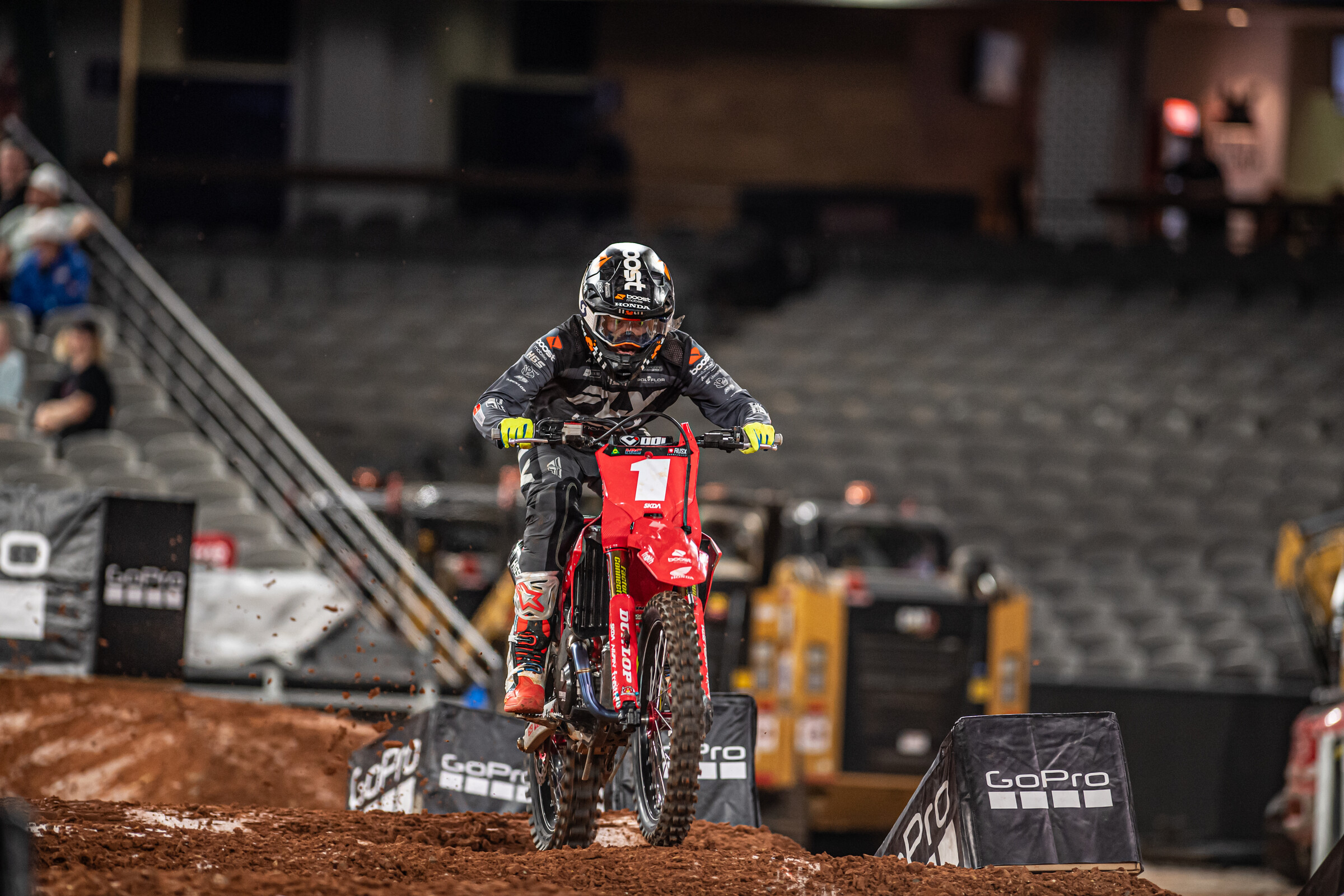 Anstie successfully defended that bit number-one plate.