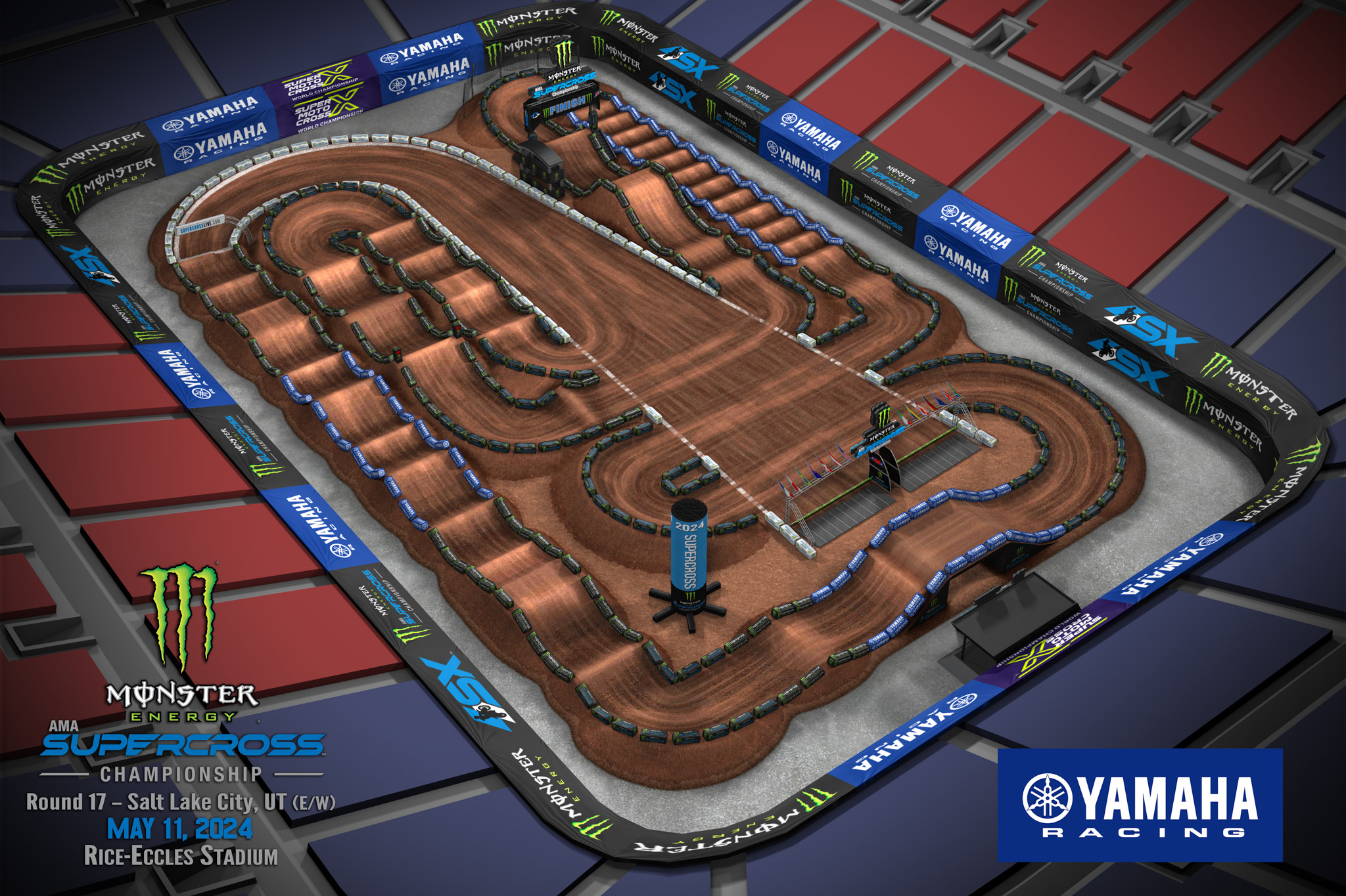 Salt Lake City SX layout.