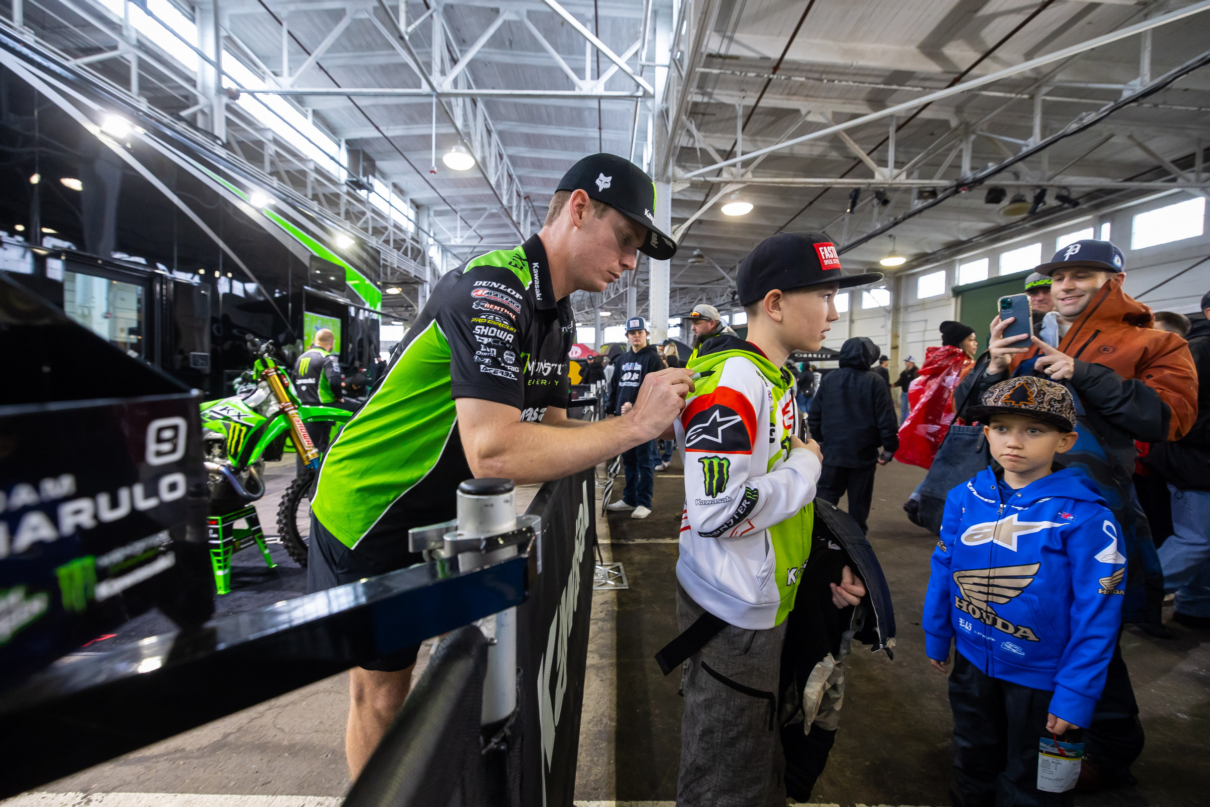 Cianciarulo before the night show at the San Francisco Supercross...