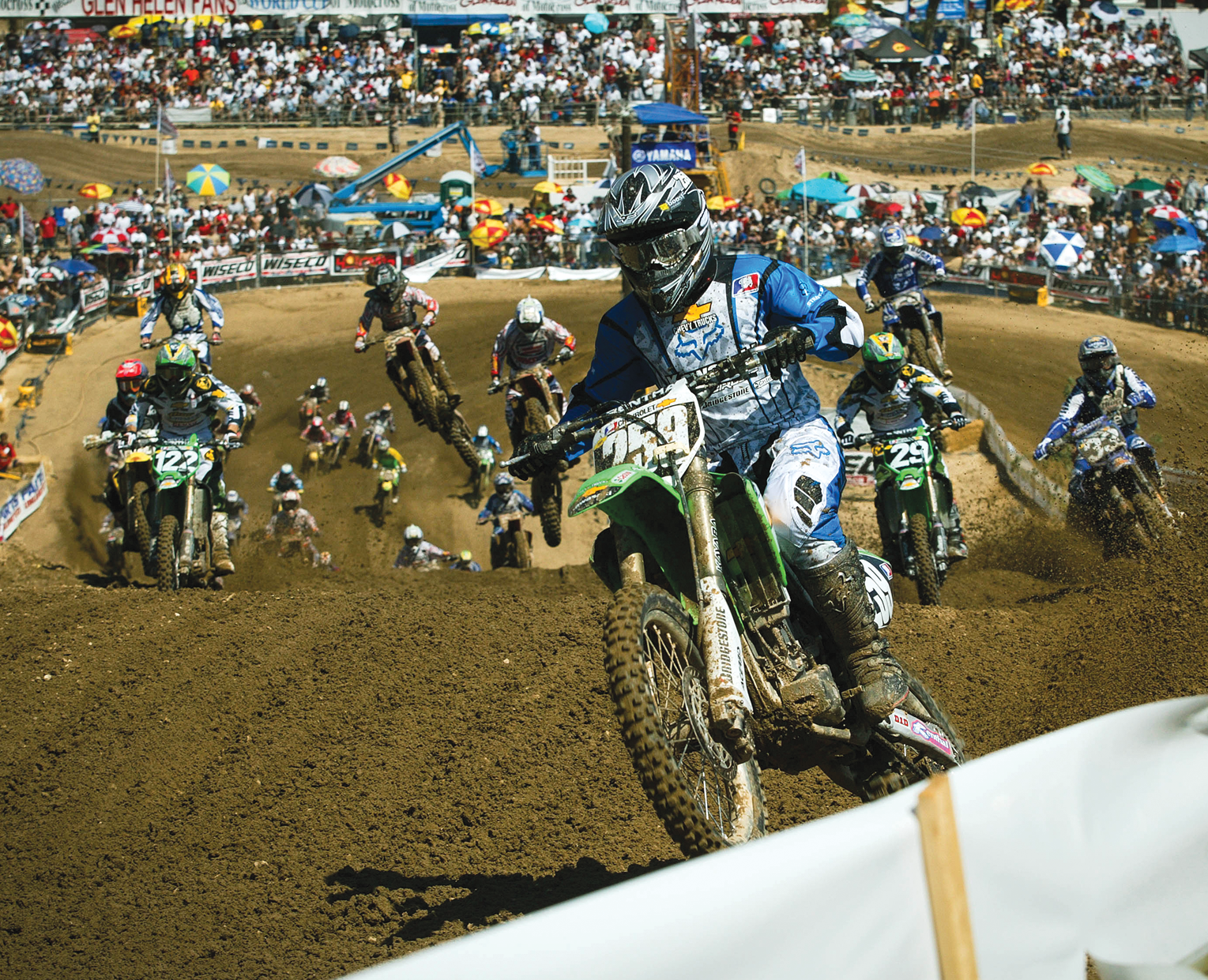 For the last race of the 2004 season, the Glen Helen National, Stewart switched over to the Kawasaki KX250F. To no one’s surprise he swept both motos by huge margins. “It was like cheating,” he said after his one and only race on a 250 four-stroke. No 125cc rider would ever lead—let alone win—an outdoor national or supercross since Stewart parked his KX125.