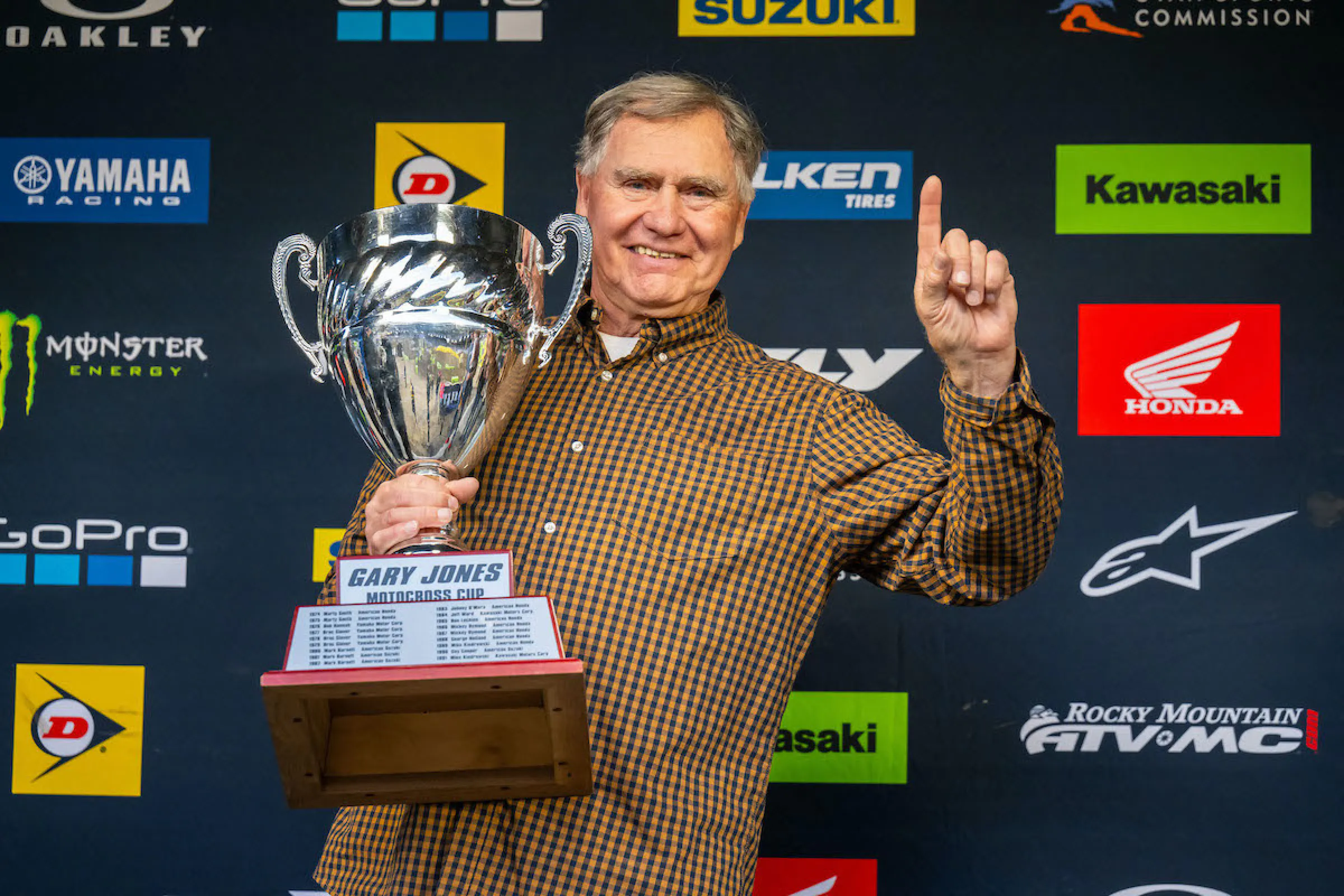 Inaugural Pro Motocross 250cc Champion Gary Jones Awarded with Namesake Trophy