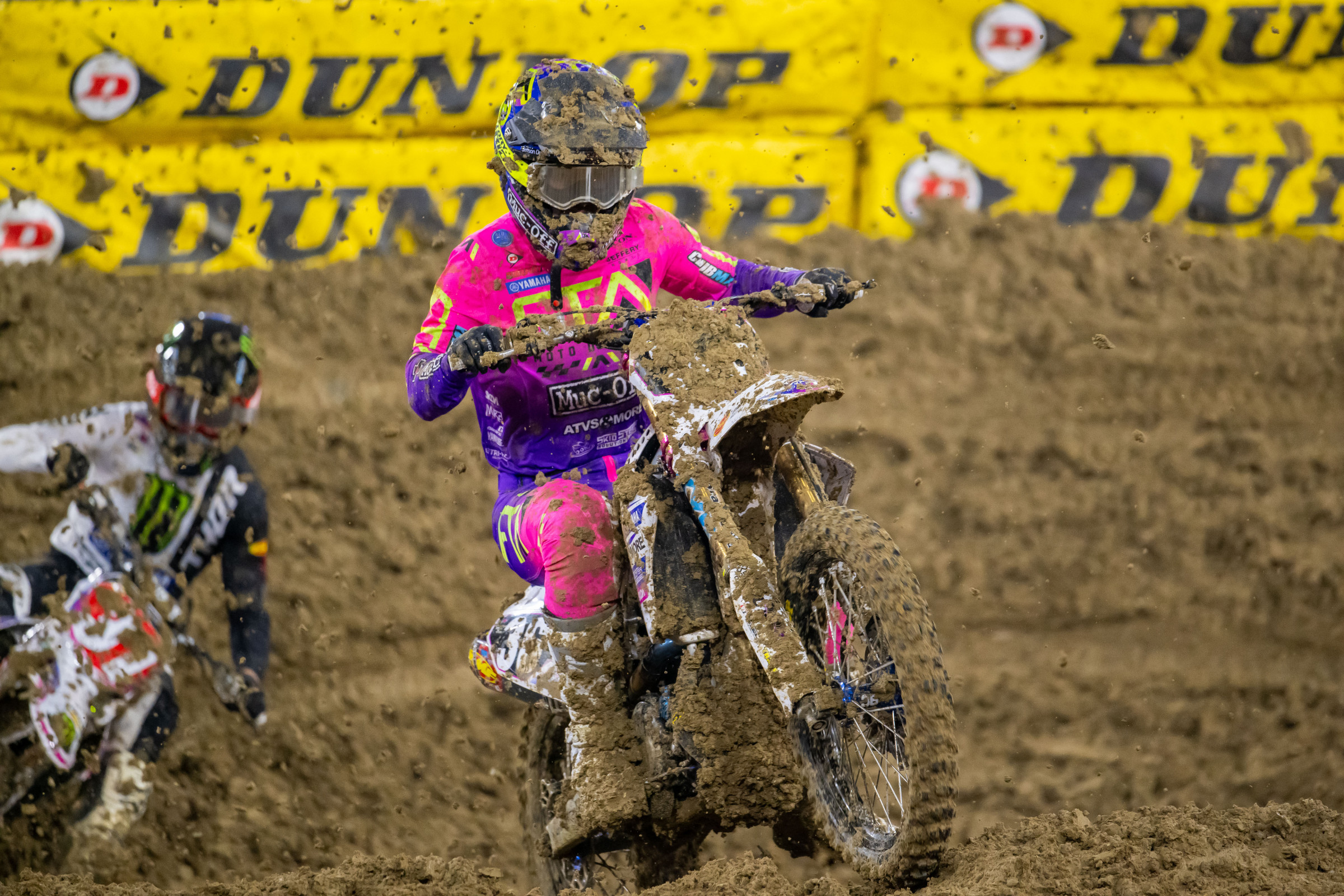 Phil cleverly camouflaging himself in mud to avoid unwanted interactions.