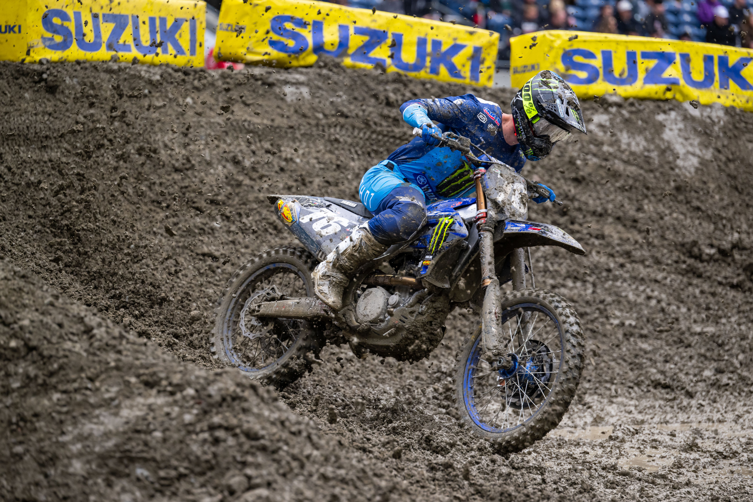 Michael Mosiman qualified fastest in his debut with Monster Energy Star Racing Yamaha here in Seattle.