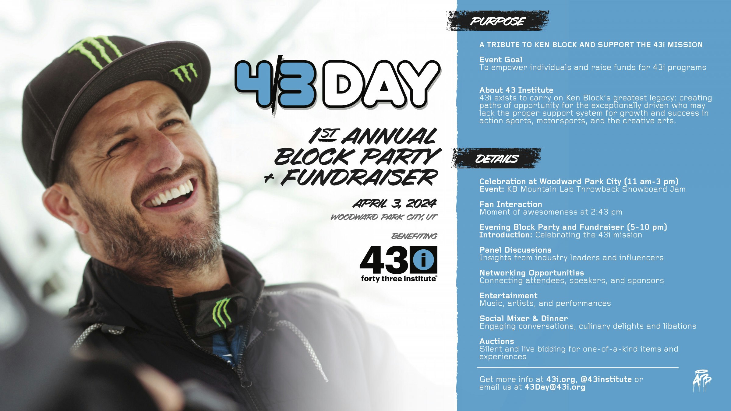 1st Annual Block Party and Fundraiser to Honor Ken Block on April 4 (4/3)