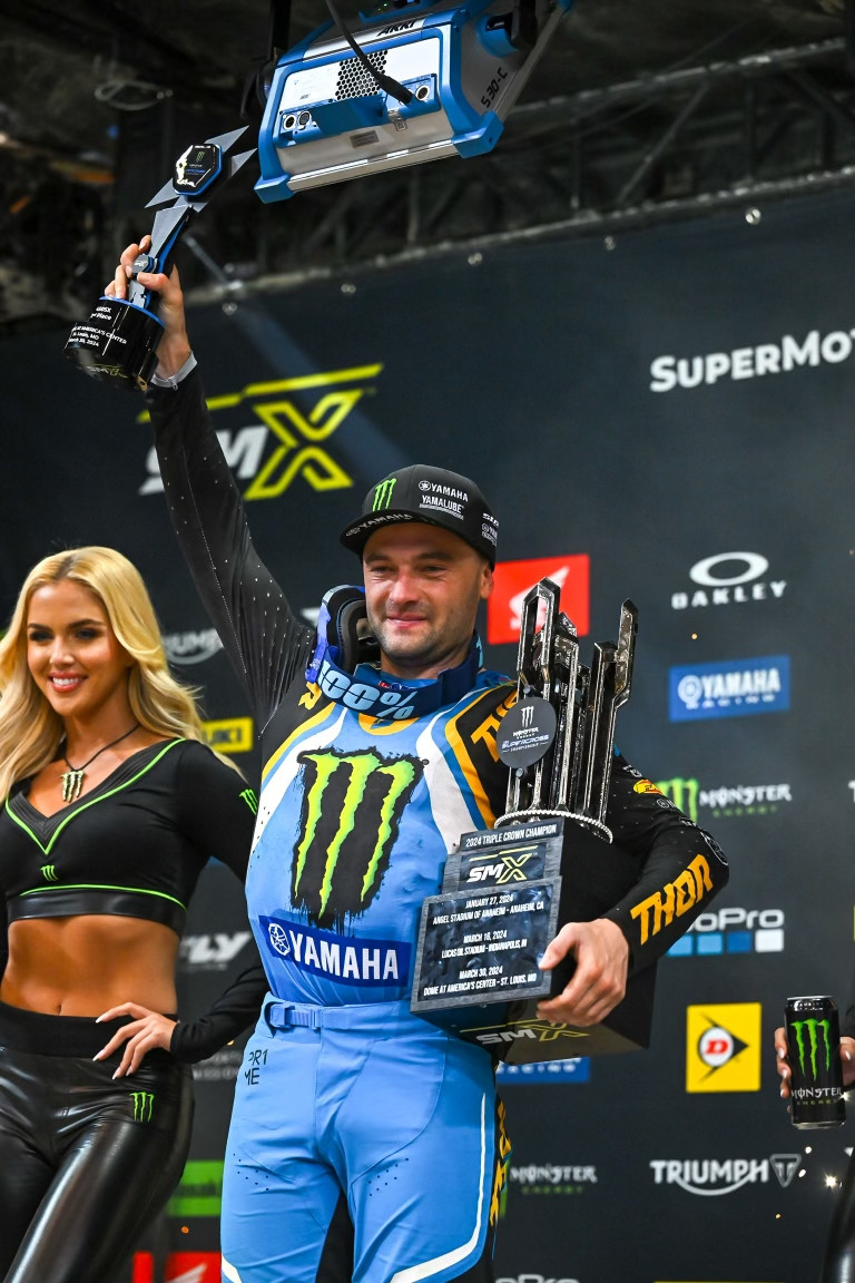 Cooper Webb claimed second overall on he night.