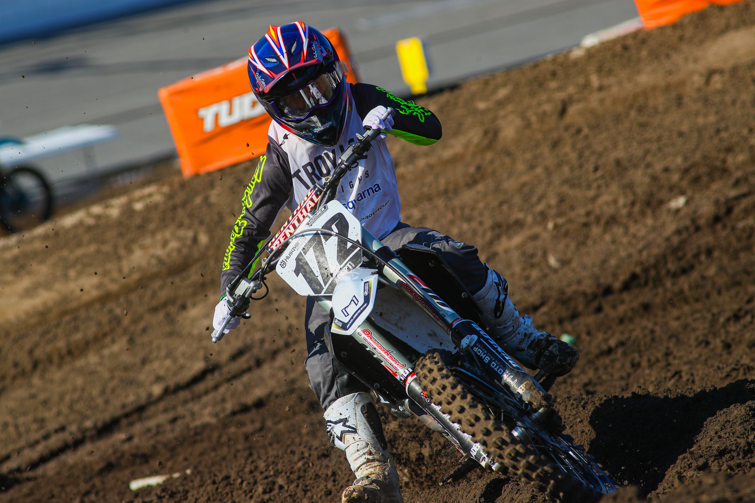 Hannah Hodges en route to the win at this year's WMX opener at Daytona.