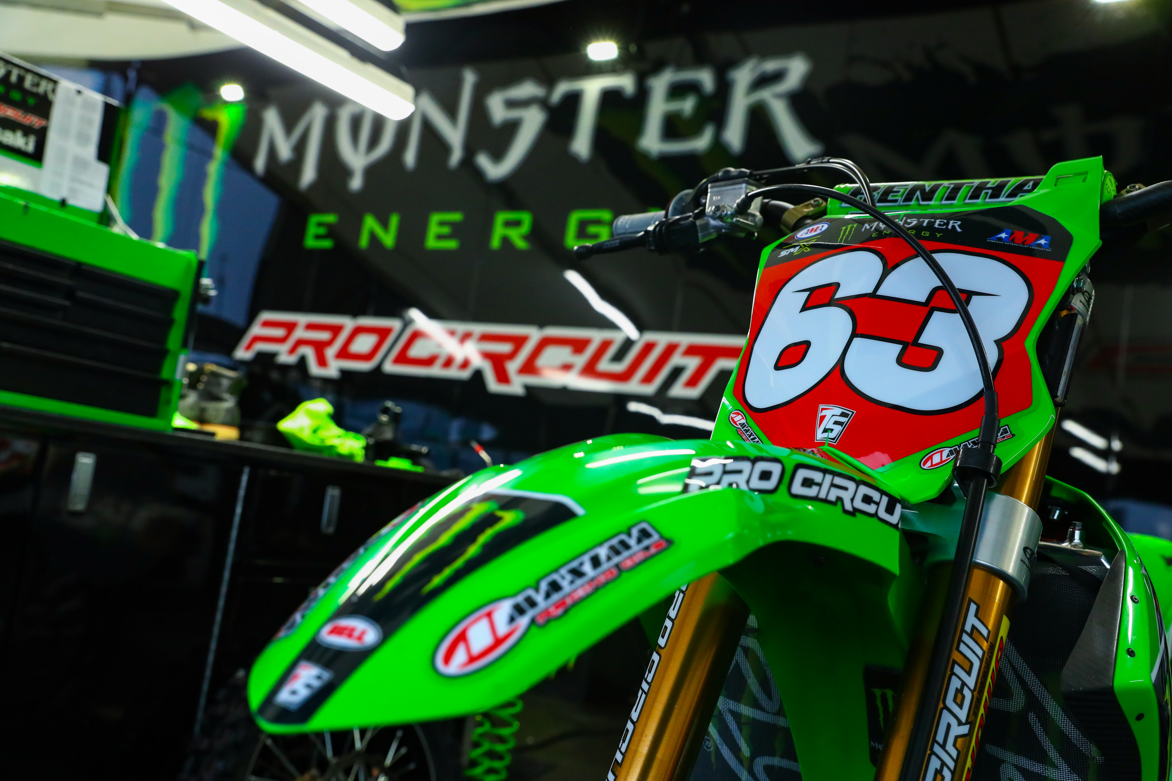 Cameron McAdoo's Kawasaki KX250.
