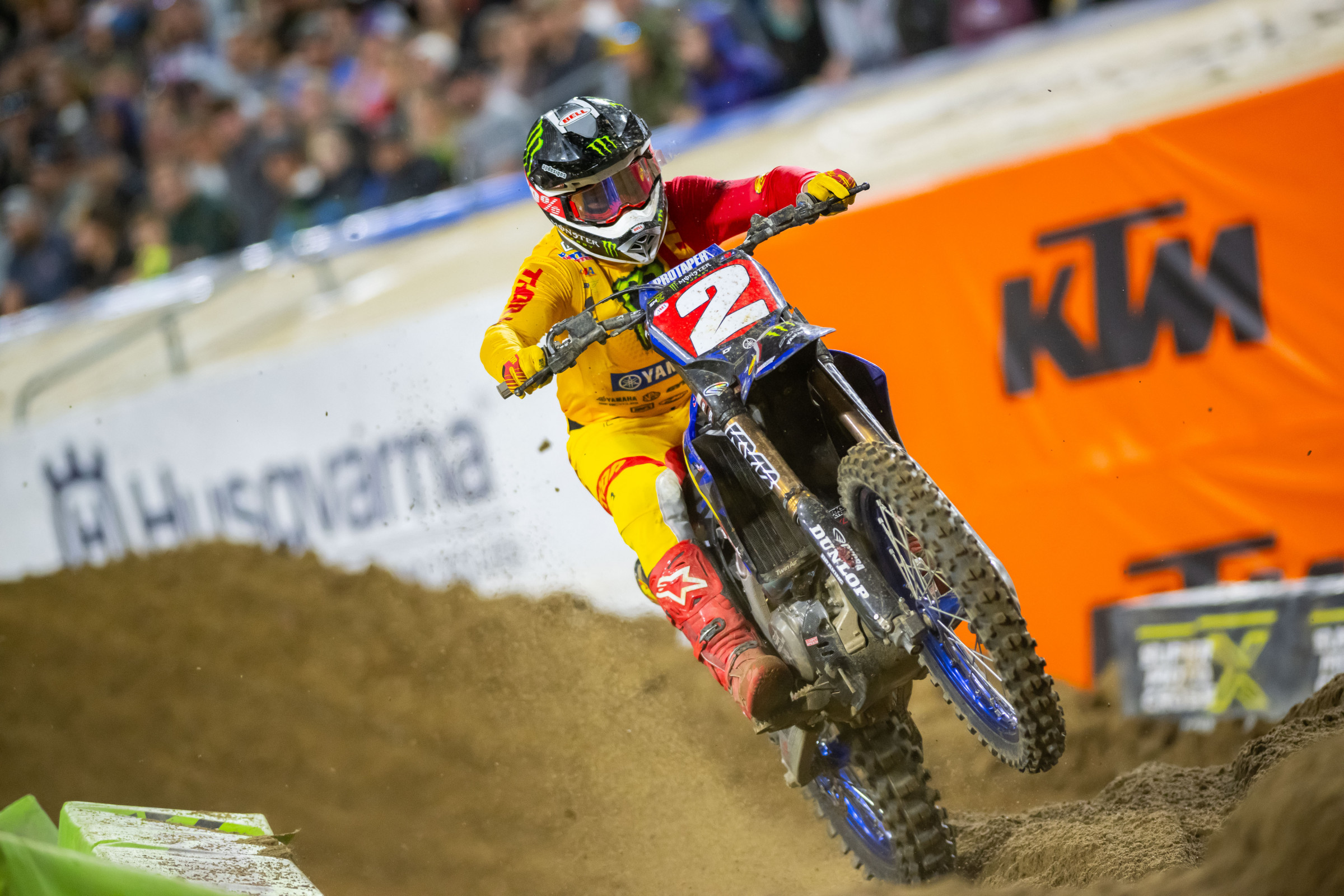 Cooper Webb claimed third on the night.