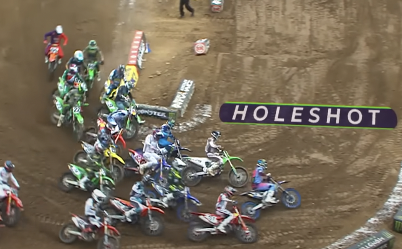 Lawrence washing his front tire out and going down in the heat race. “I was wanting to turn, I could see a little window I could probably maybe sneak into and just went to go turn and, and my body turned, but the front wheel pushed out and, I couldn't save it,” Lawrence said.