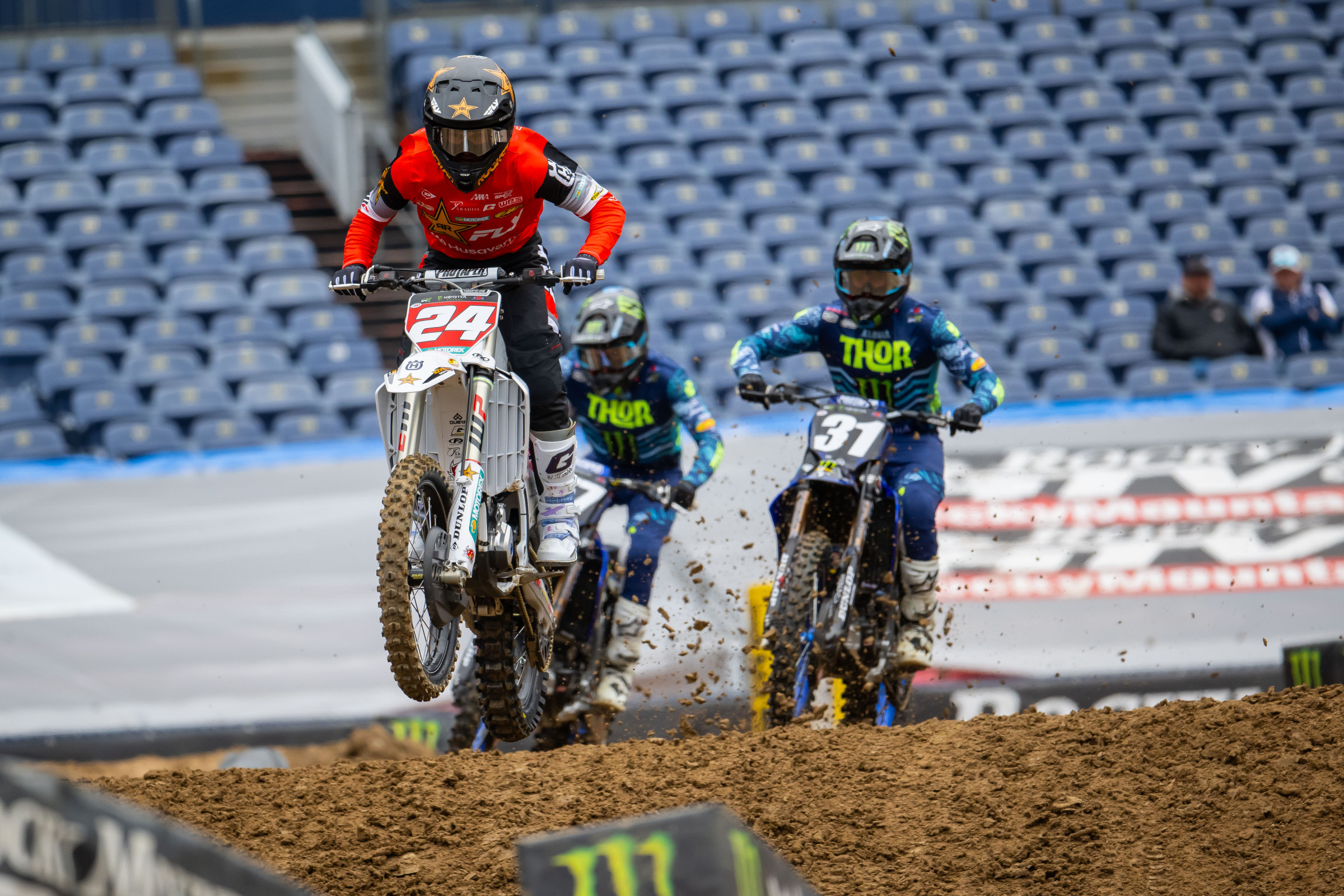 RJ Hampshire was flying during qualifying.