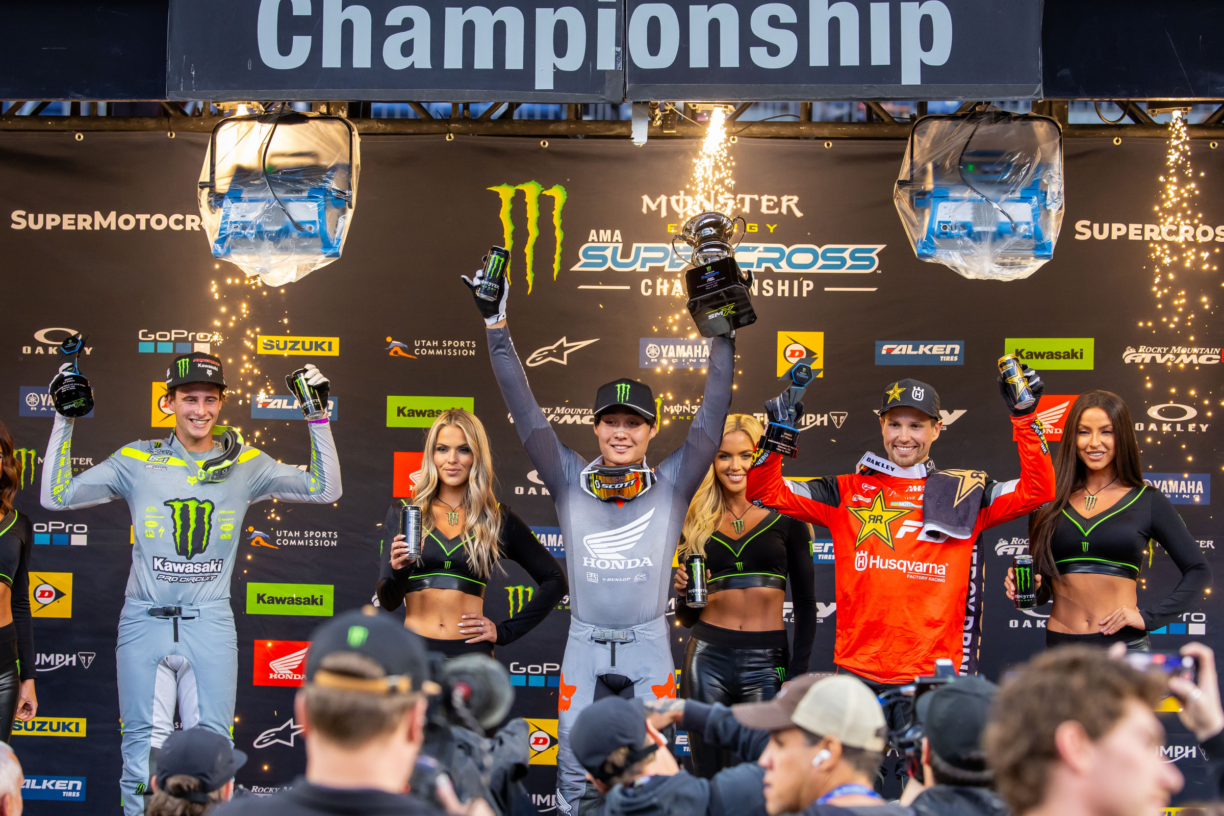 Jo Shimoda took his first win of the season in Denver.