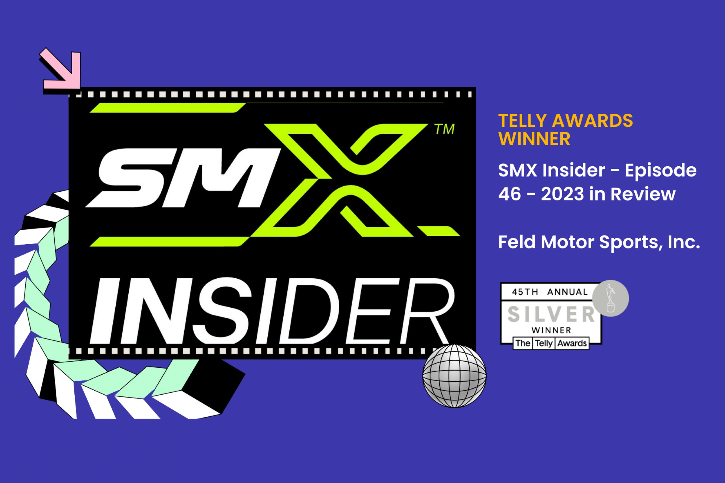 Feld Motor Sports Wins Two Telly Awards for Content Produced for 2023 SMX Season
