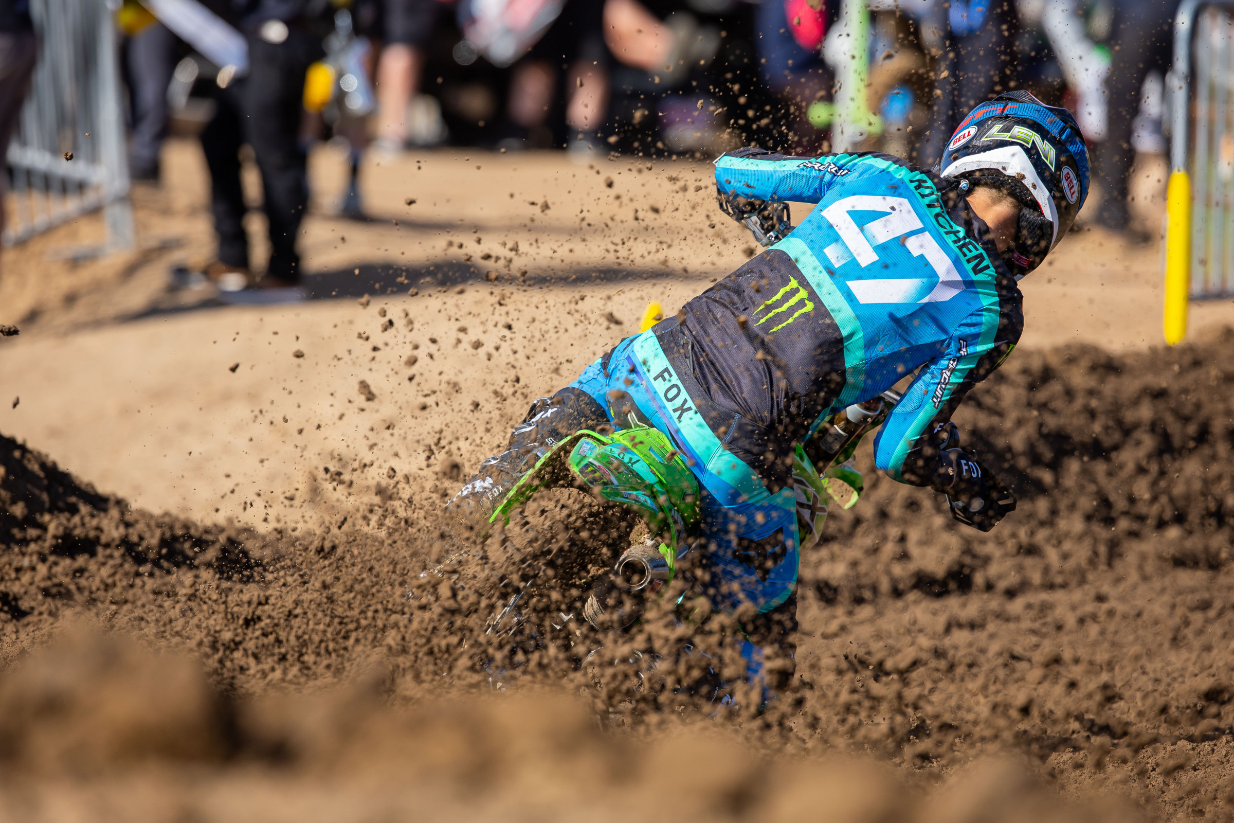 Levi Kitchen was a touch off the pace in qualifying, earning 13th-fastest overall.