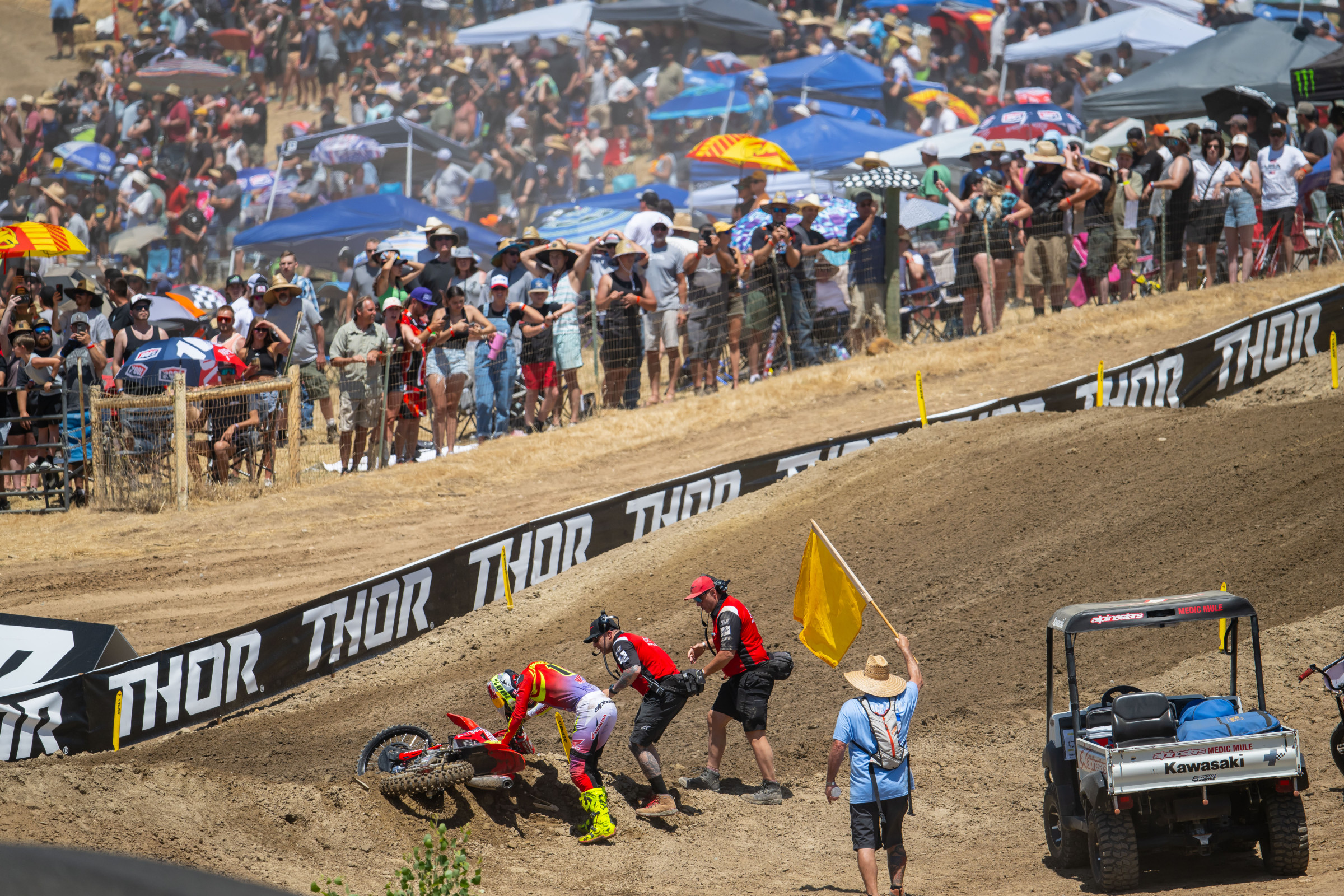 Jett Lawrence's streak ended at the 2024 Hangtown Motocross Classic.