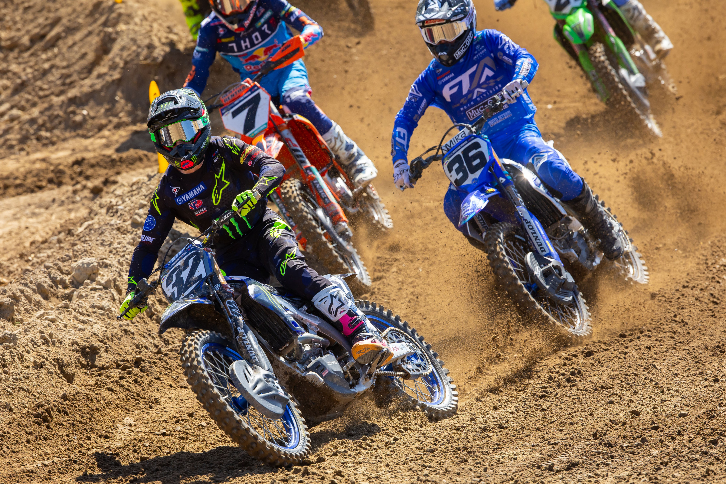 Justin Cooper holeshot the second 450 moto and ended the day with a fantastic 4-3 for fourth overall.