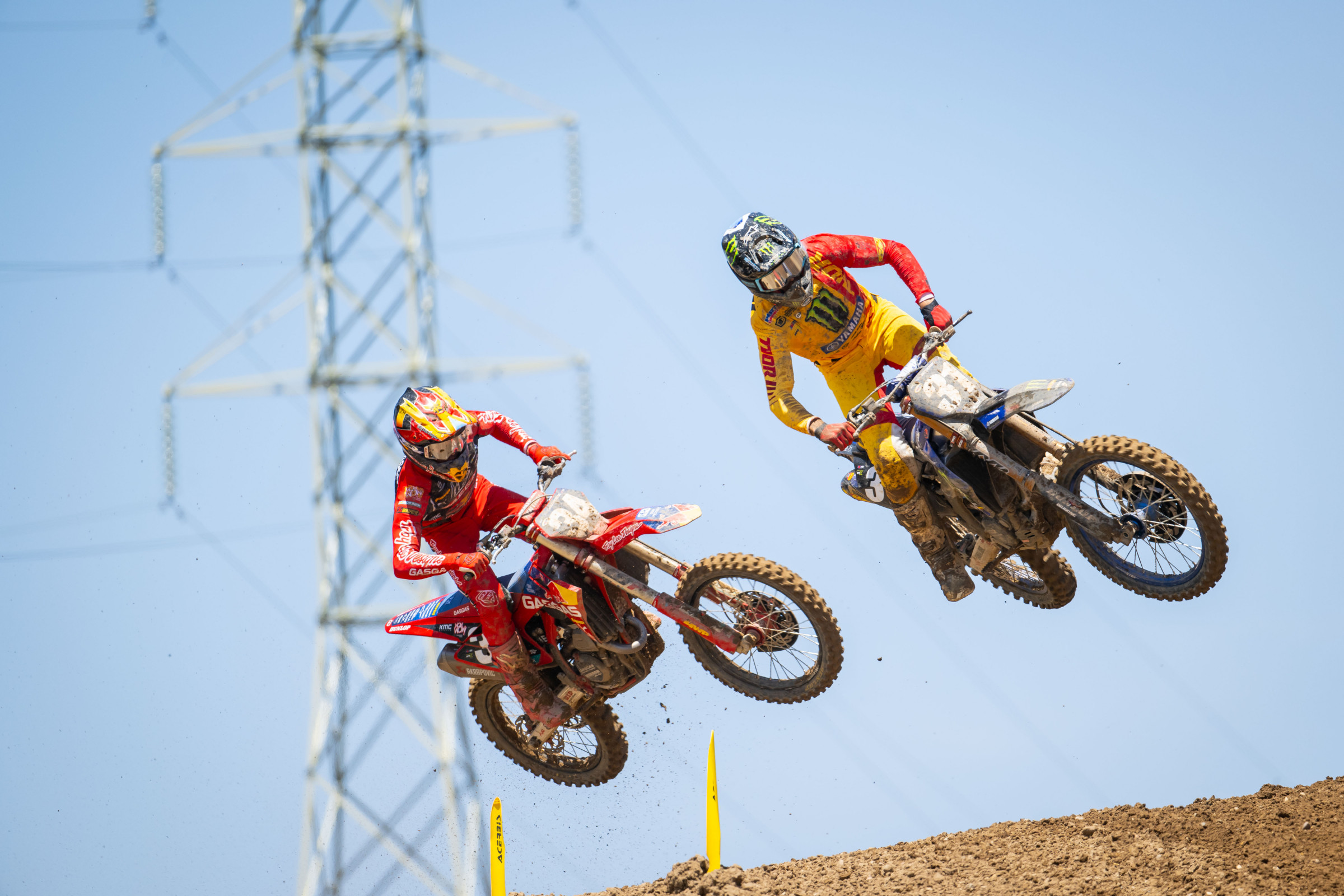 A mechanical problem took Jordon Smith out of the first moto while running fourth.