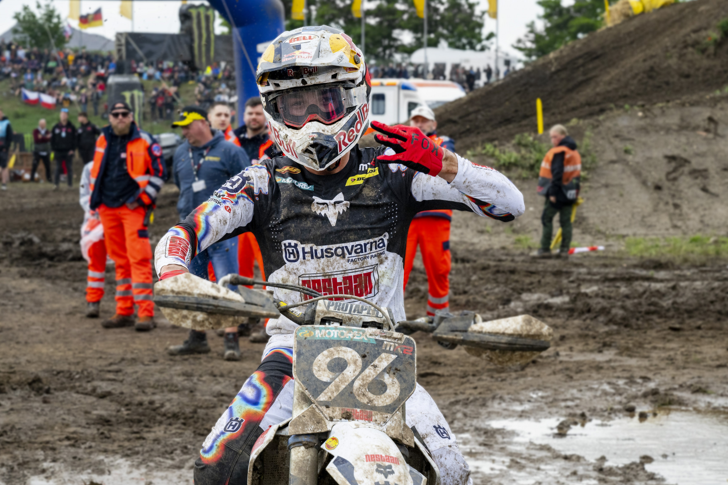 Three straight overall MX2 wins for Lucas Coenen, which bumps him to second in the championship standings.