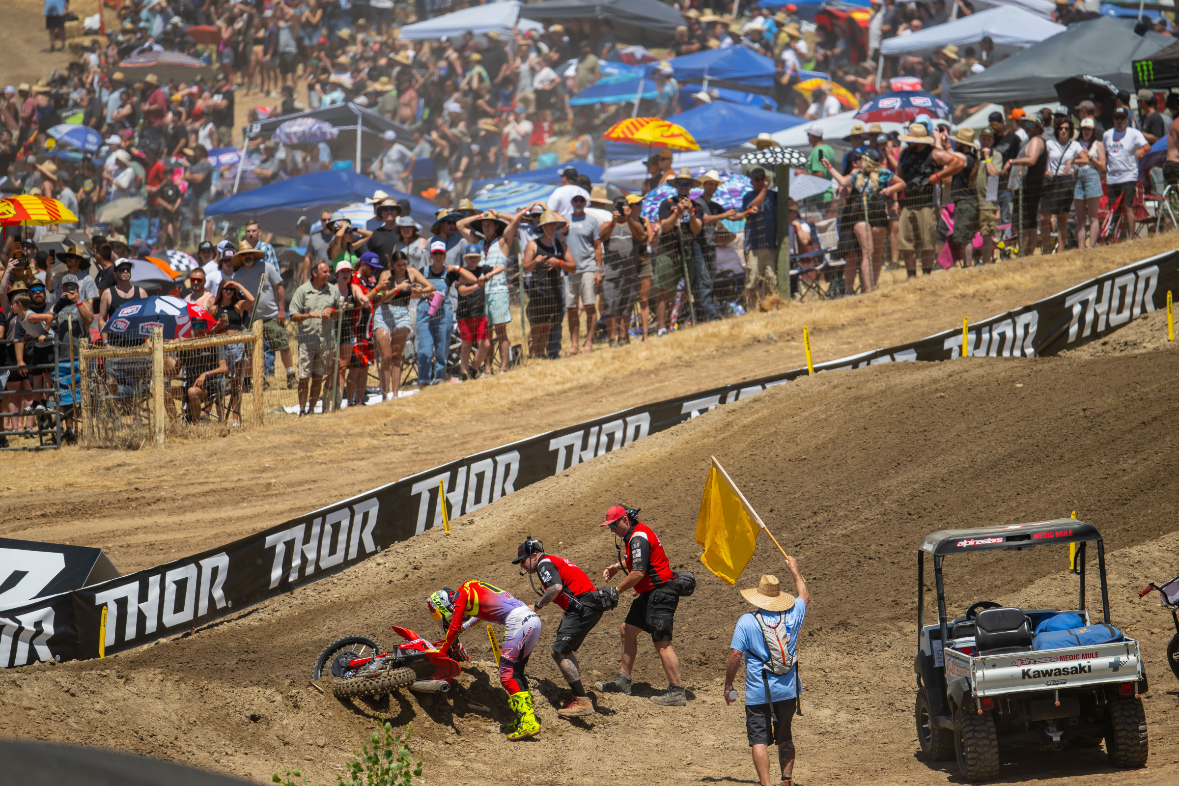 Jett Lawrence lost a national on Saturday for the first time since joining the 450 Class.