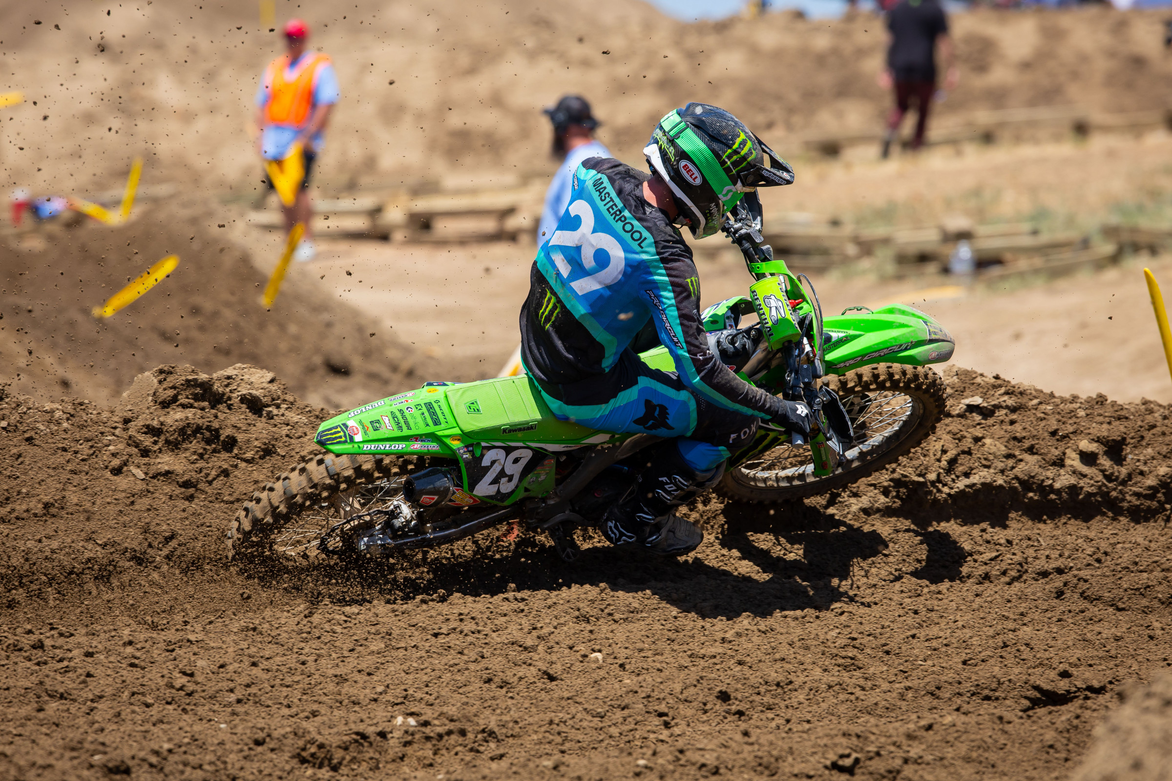 Remember how well Masterpool did at the Thunder Valley National last year on his KX450. This go round he will be on his Monster Energy/Pro Circuit Kawasaki KX250.
